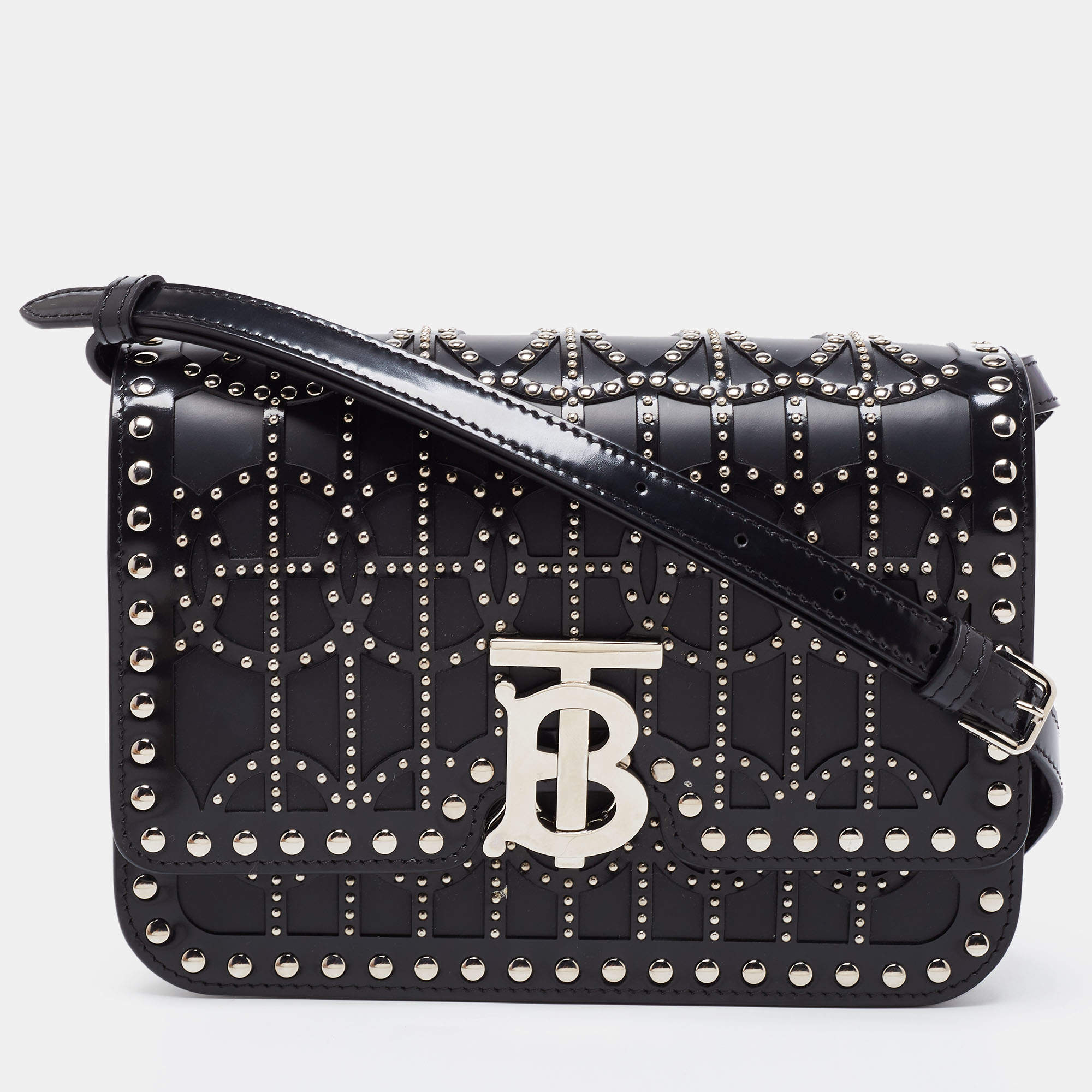 Pre Owned حقيبة كتف بربري رامادان إيكسكلوسيف جلد أسود 