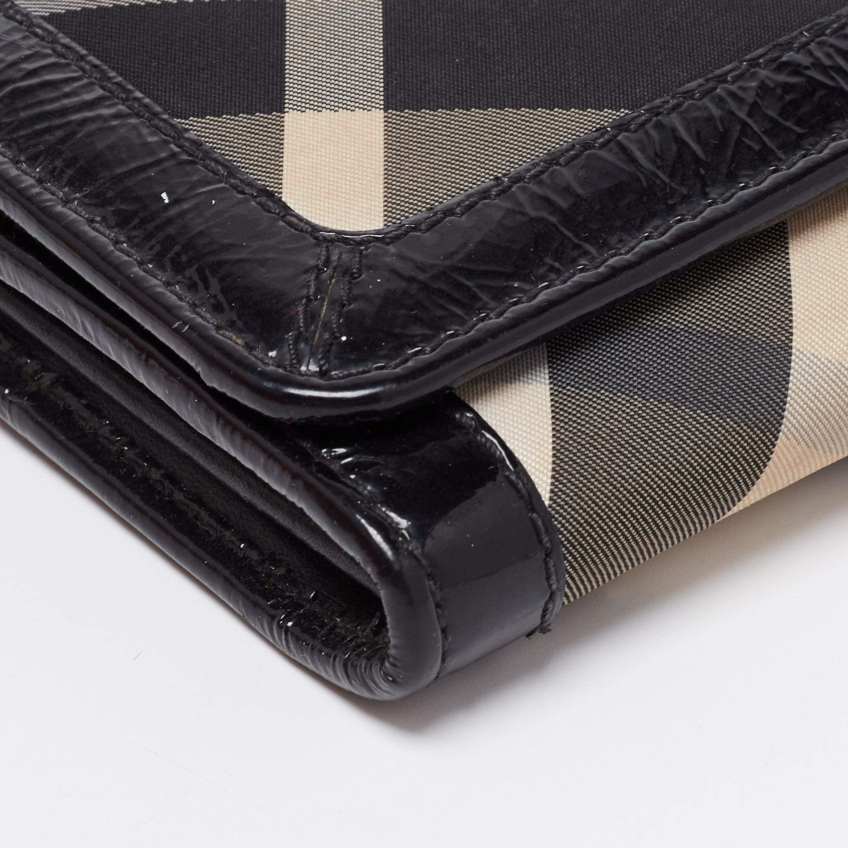 Burberry Black Nova Check Penrose Continental Wallet – The Closet