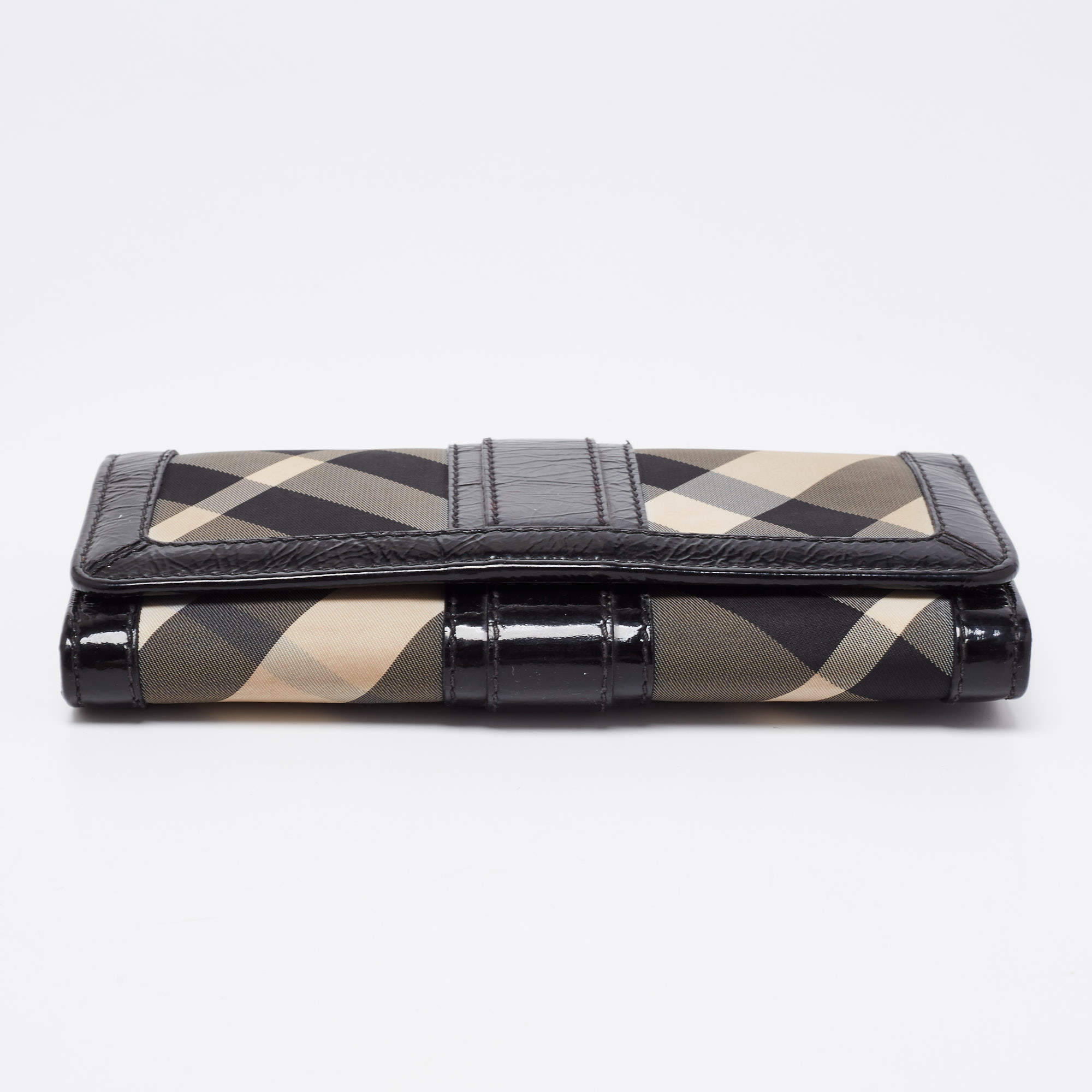 Burberry Black Nova Check Penrose Continental Wallet – The Closet