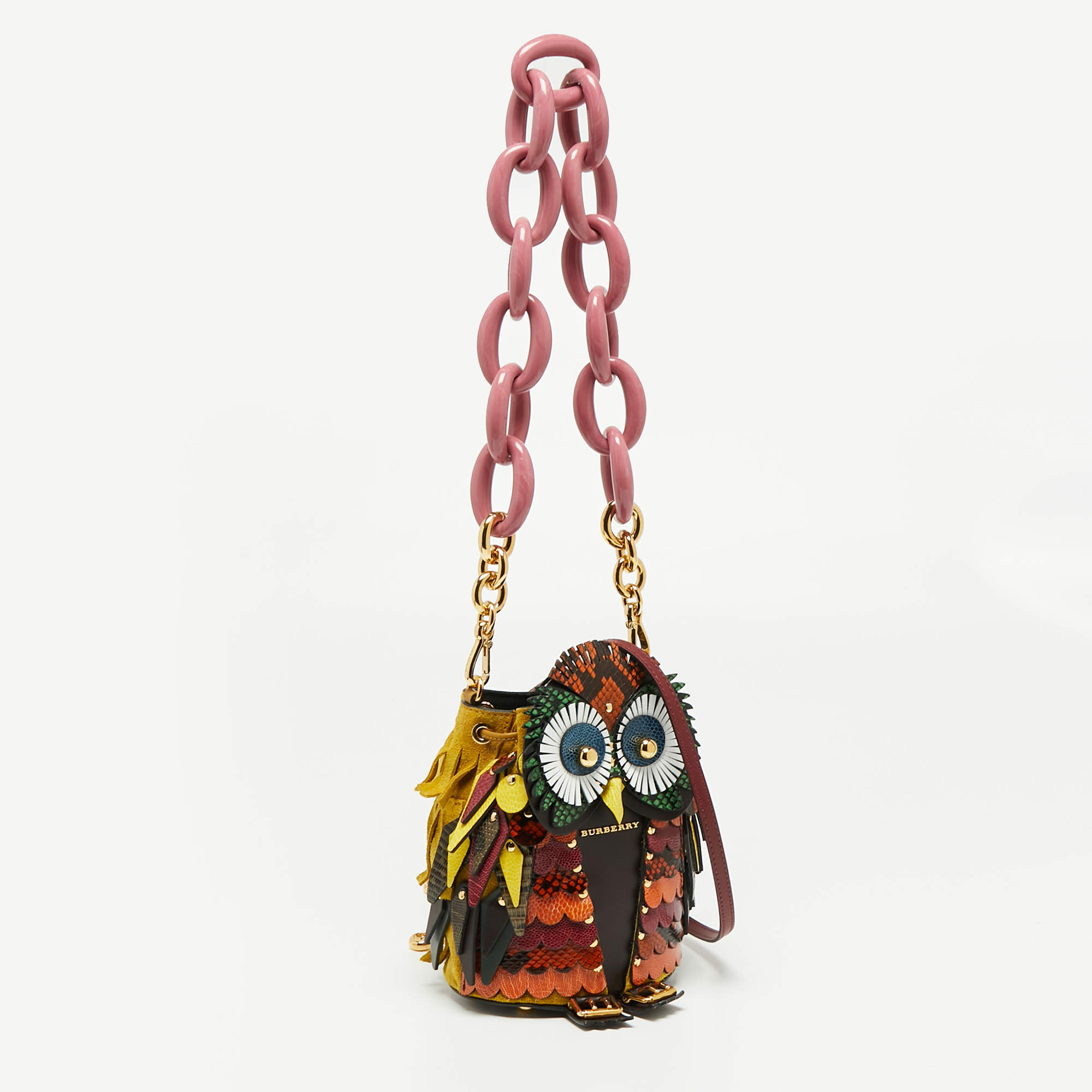 Burberry Multicolor Exotic Embossed, Leather and Suede Owl 3D Beast  Shoulder Bag Burberry | TLC