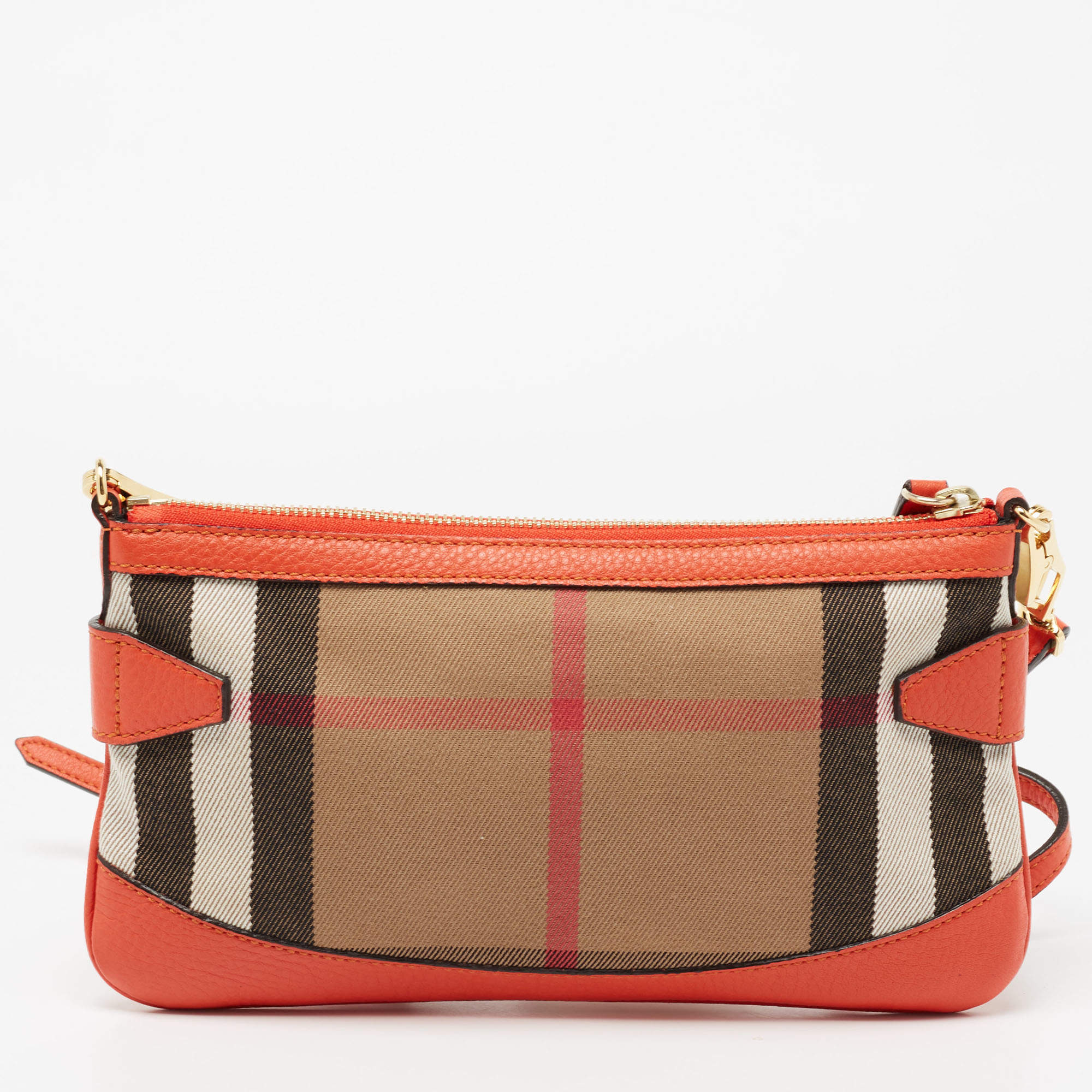 Burberry Black/Beige House Check Coated Canvas and Leather Baby Bridle  Crossbody Bag Burberry