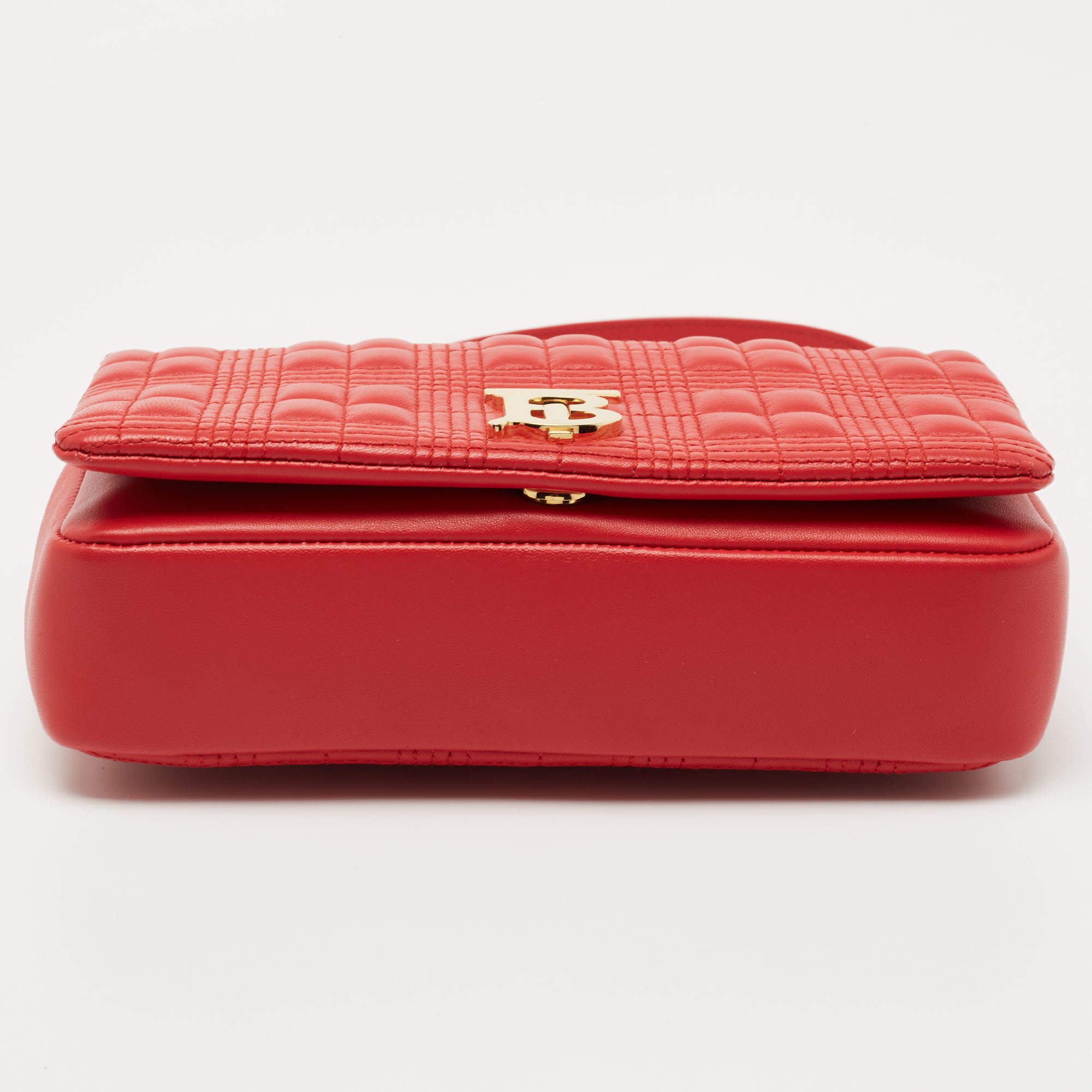 Lola leather handbag Burberry Red in Leather - 24552992