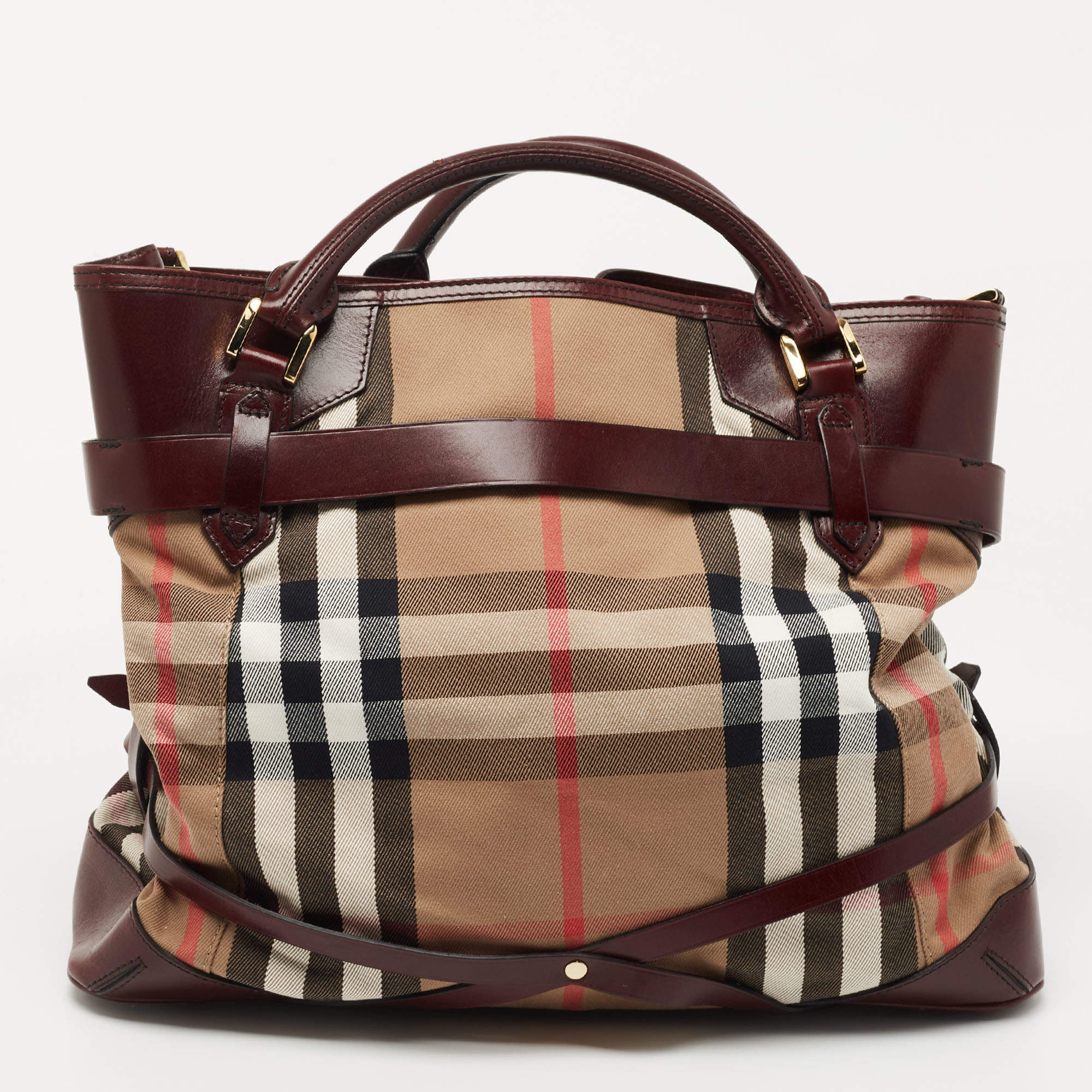 Burberry House Check Lambskin Bridle Salisbury Small Tote (SHF-mVCDxh) –  LuxeDH