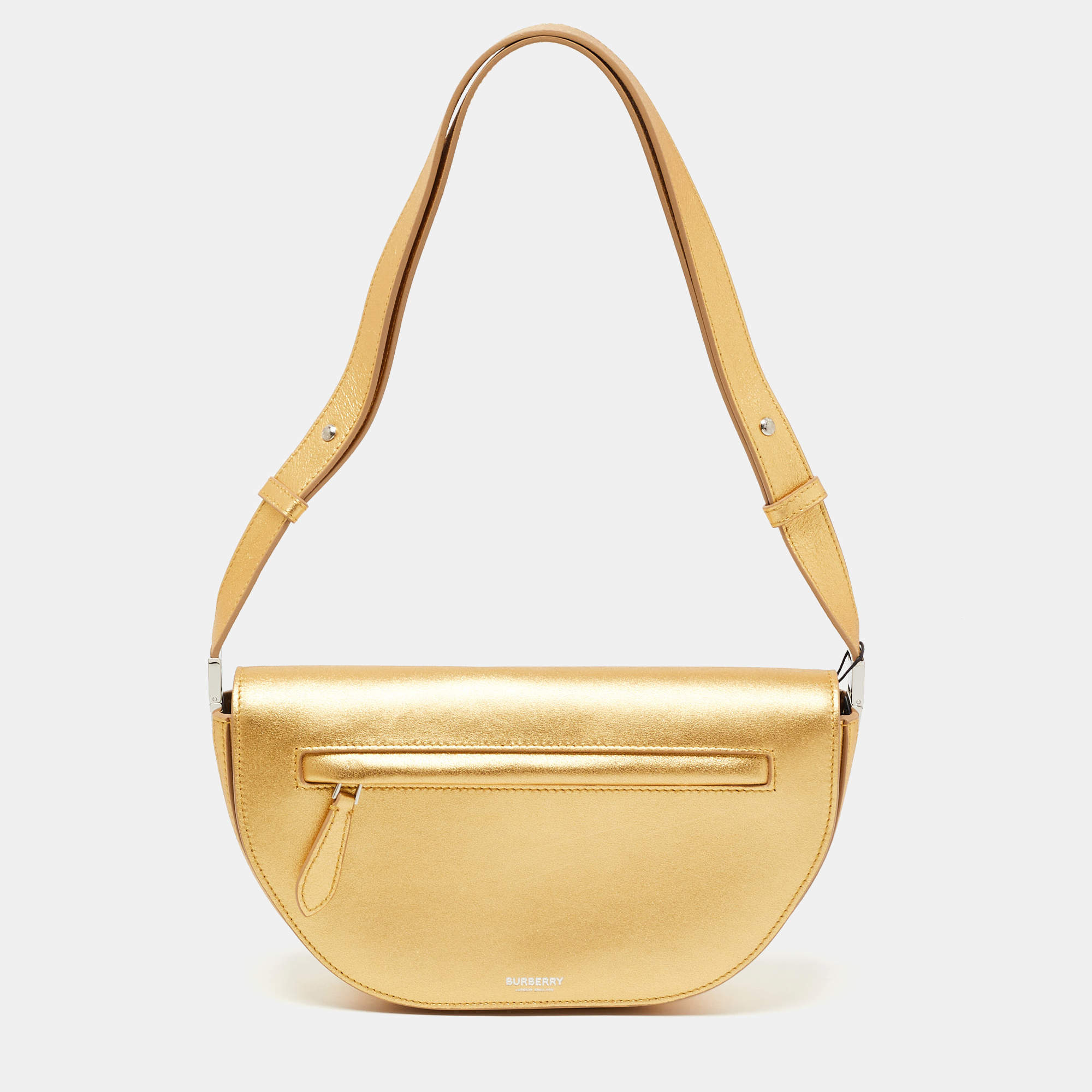 Burberry Gold Leather Small Olympia Shoulder Bag Burberry | TLC