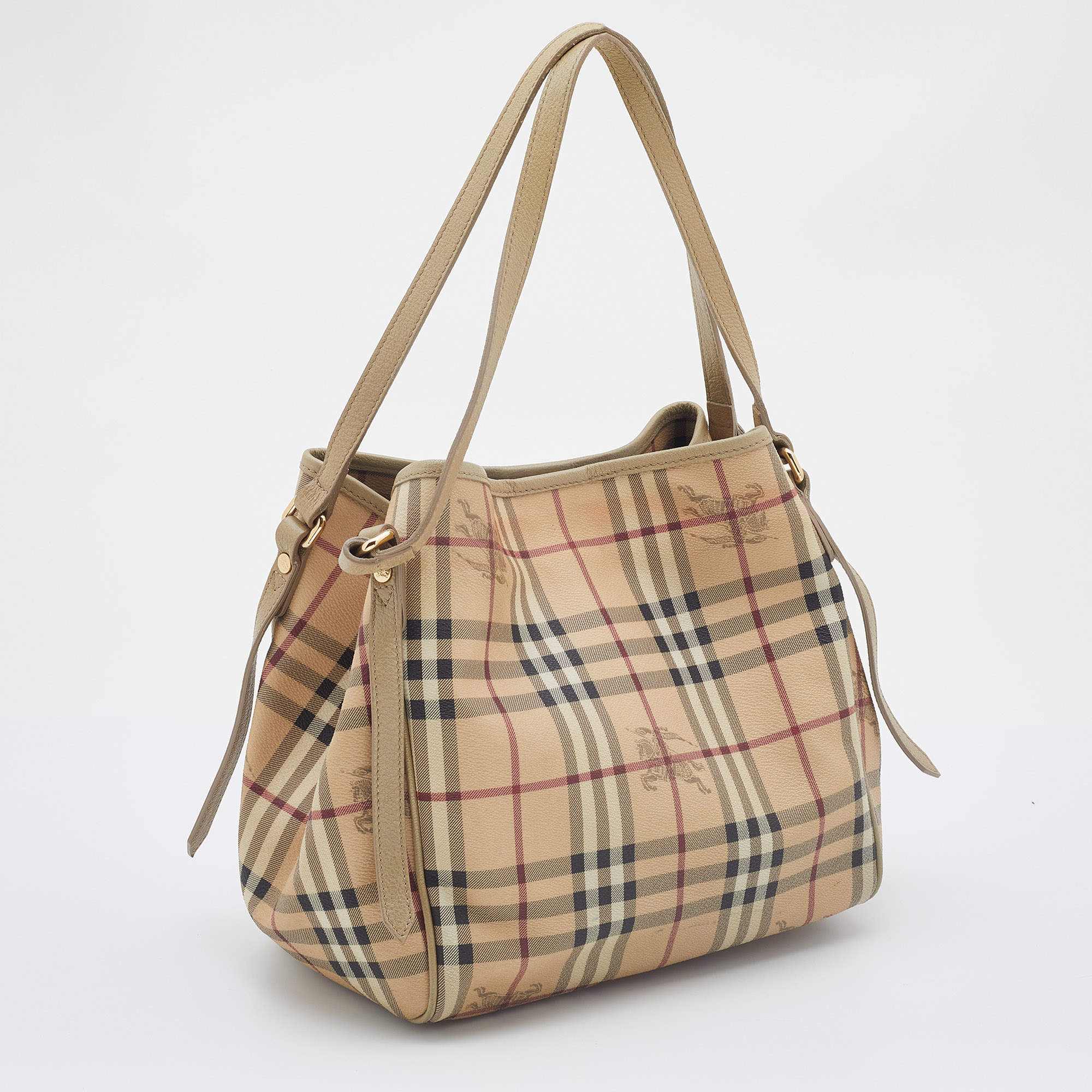 Burberry Beige/Yellow Classic Check Coated Canvas Canterbury Tote Burberry  | The Luxury Closet