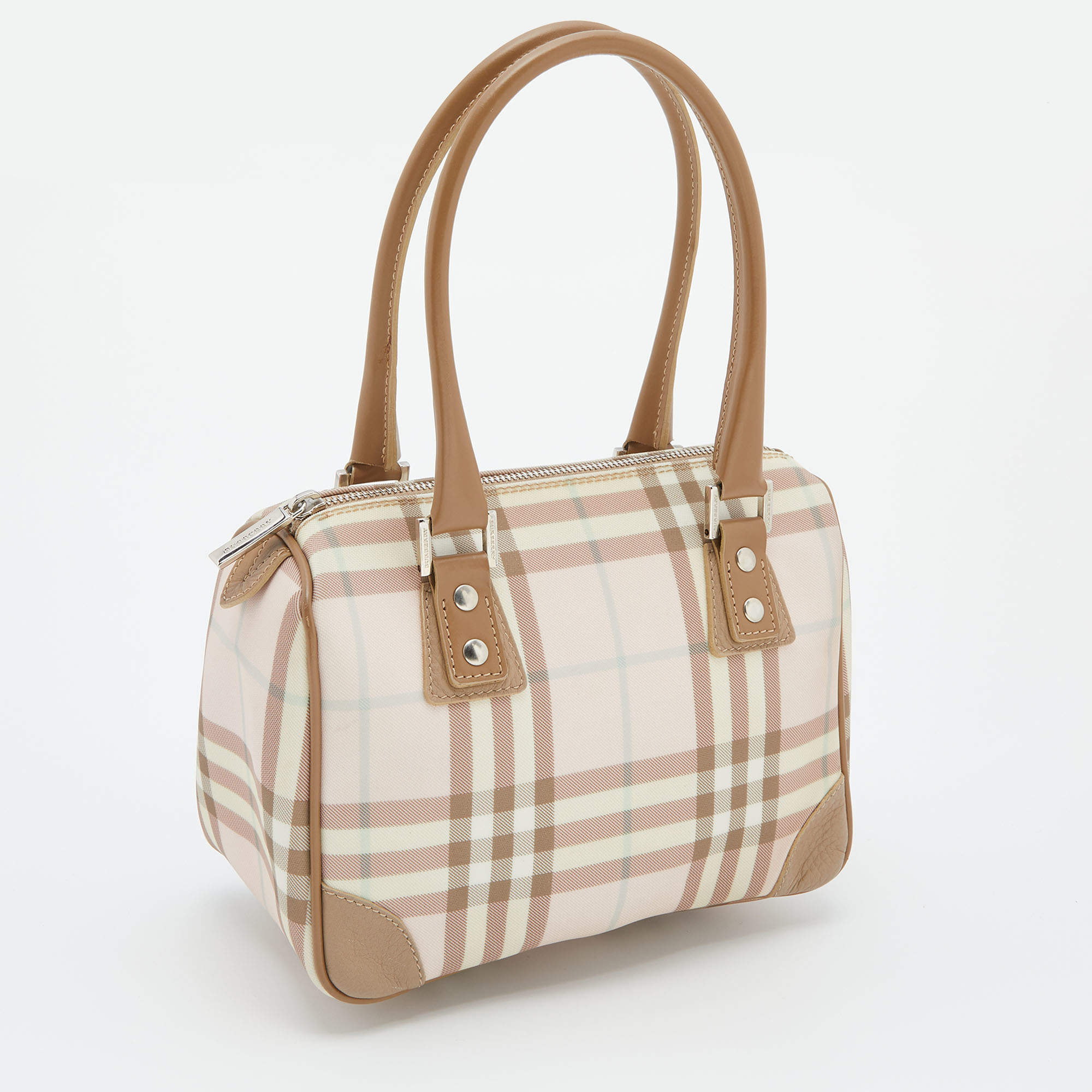 Burberry Pink/Brown House Check PVC Shoulder Bag Burberry | The Luxury  Closet