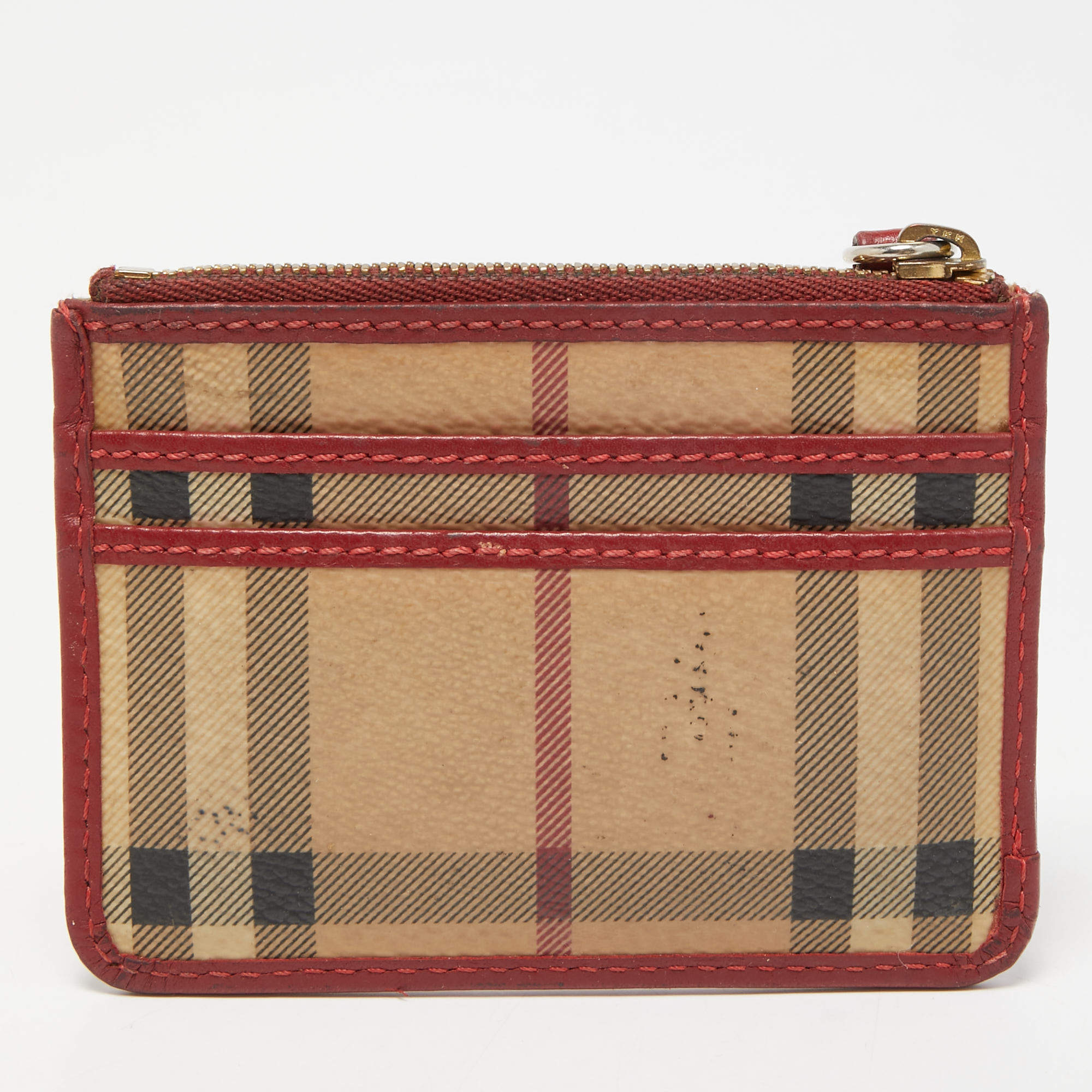 Burberry - Vintage Check Wallet With Photo Holder