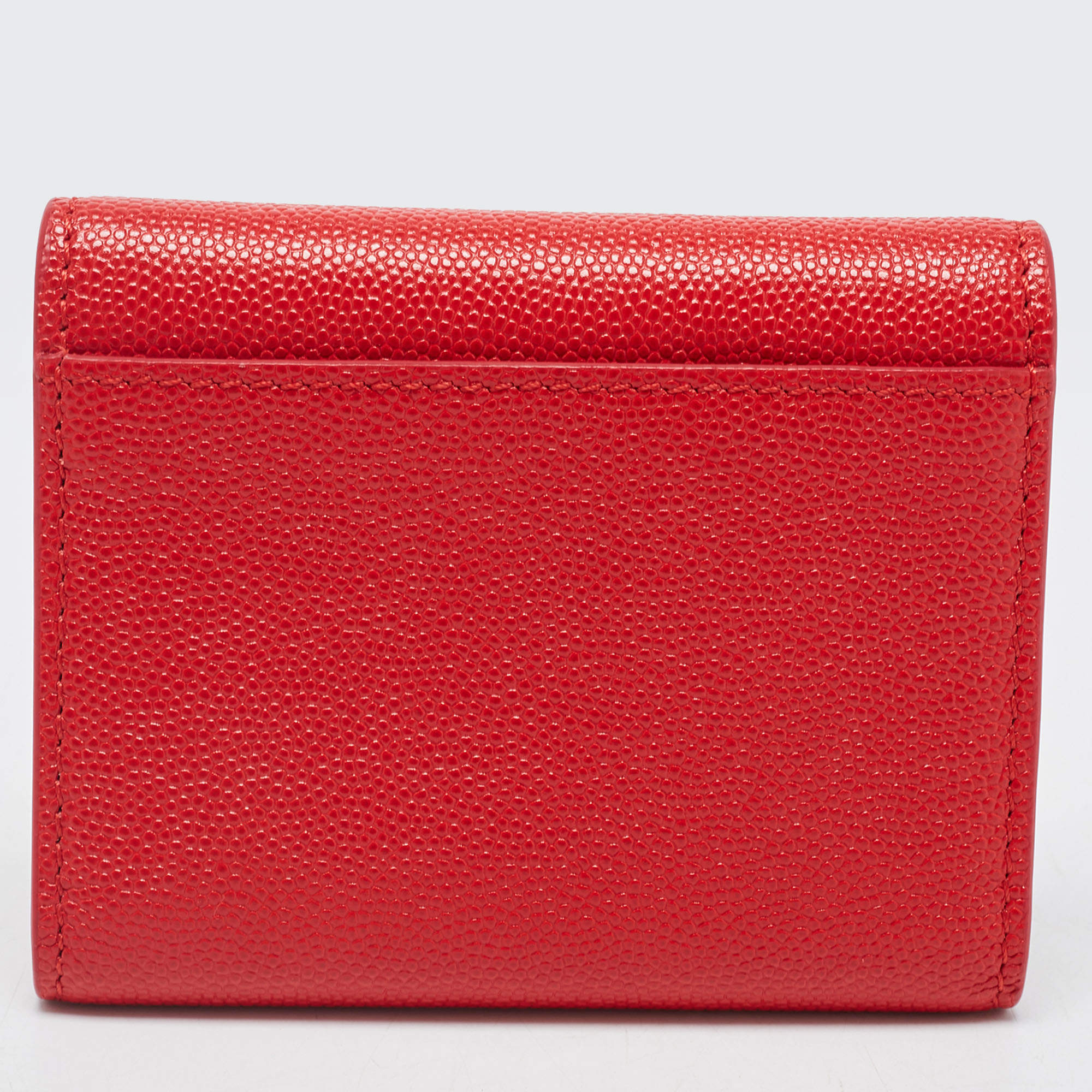 Leather wallet Burberry Red in Leather - 29345311