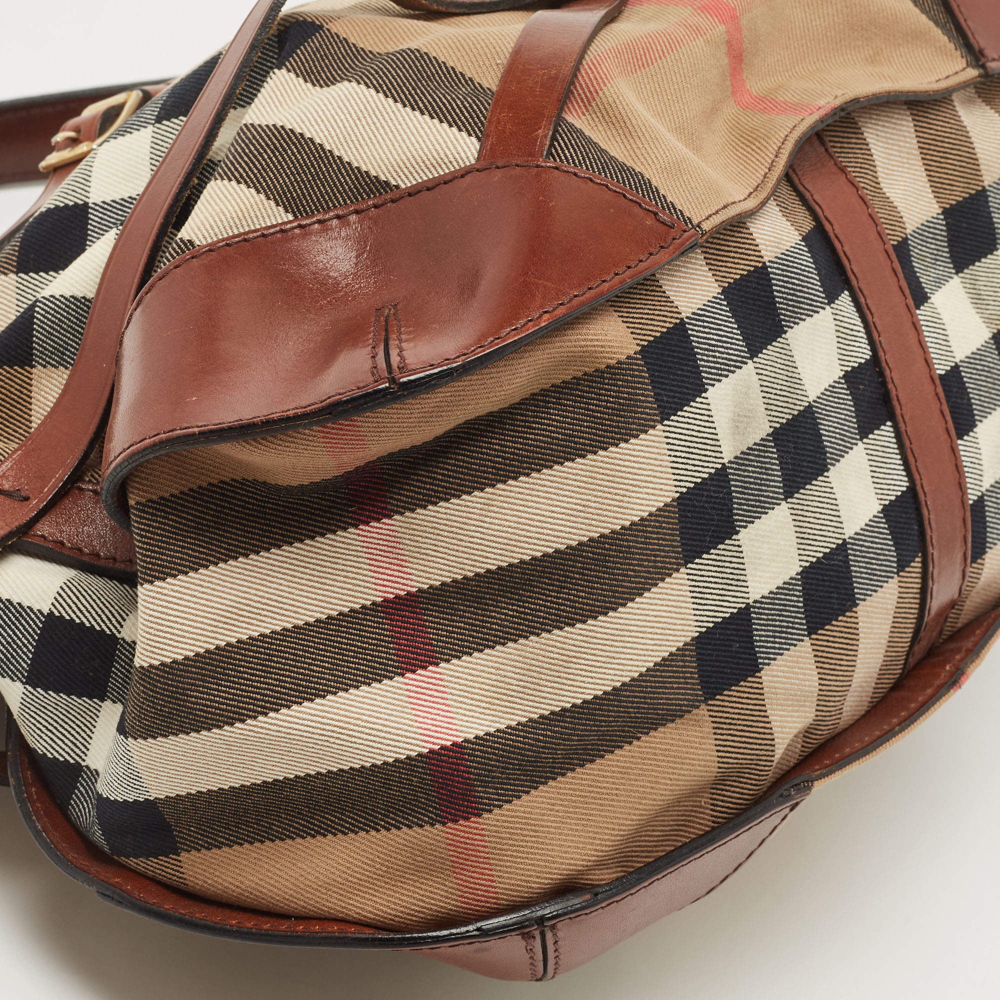 Burberry Brown Bridle Dutton Hobo Bag – The Closet