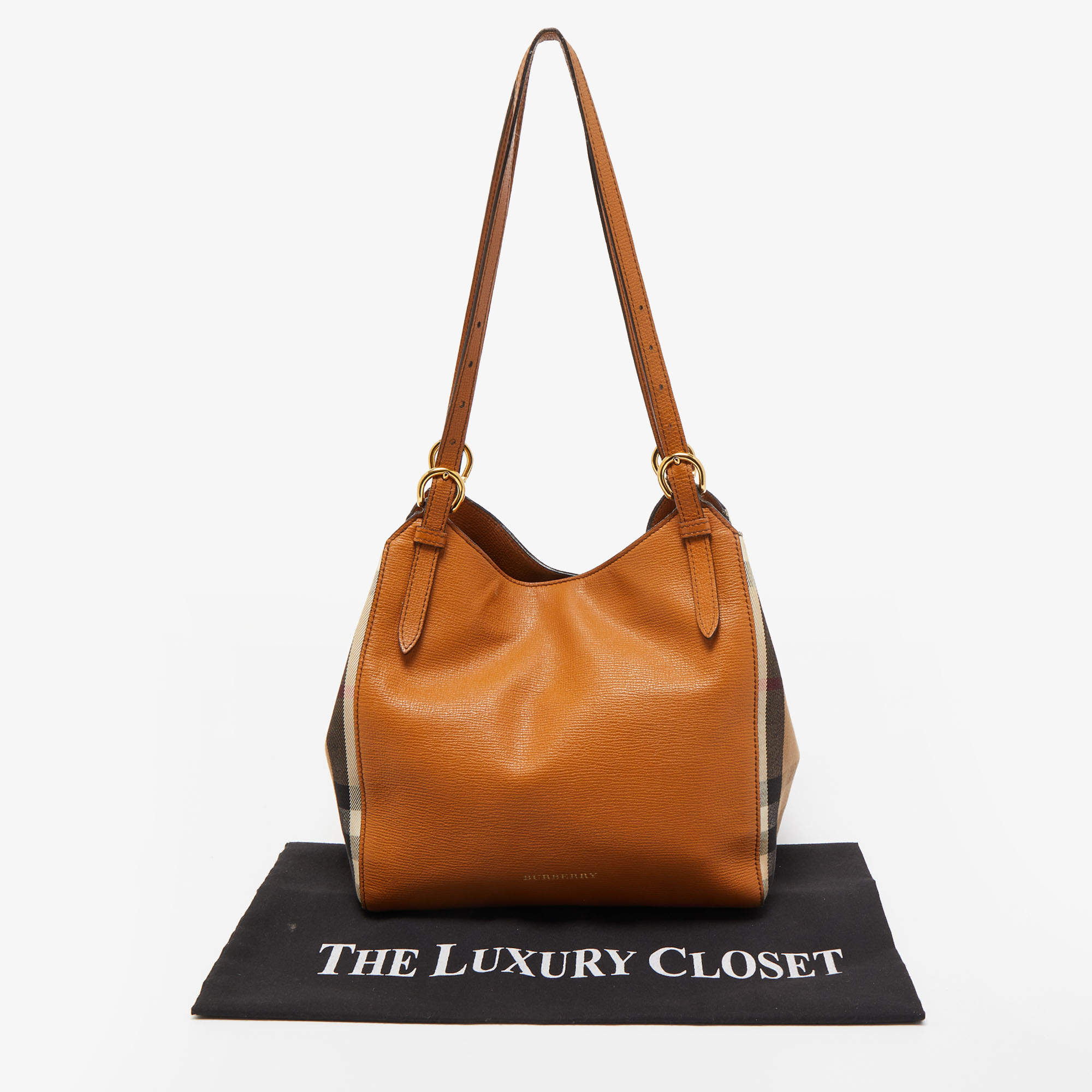 Burberry Canterbury Tote Grainy Leather Orange