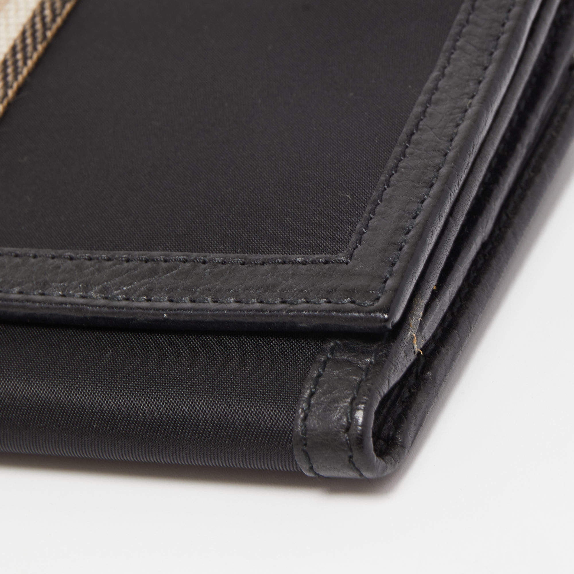 Burberry Black TB Monogram Halton Continental Wallet – BlackSkinny