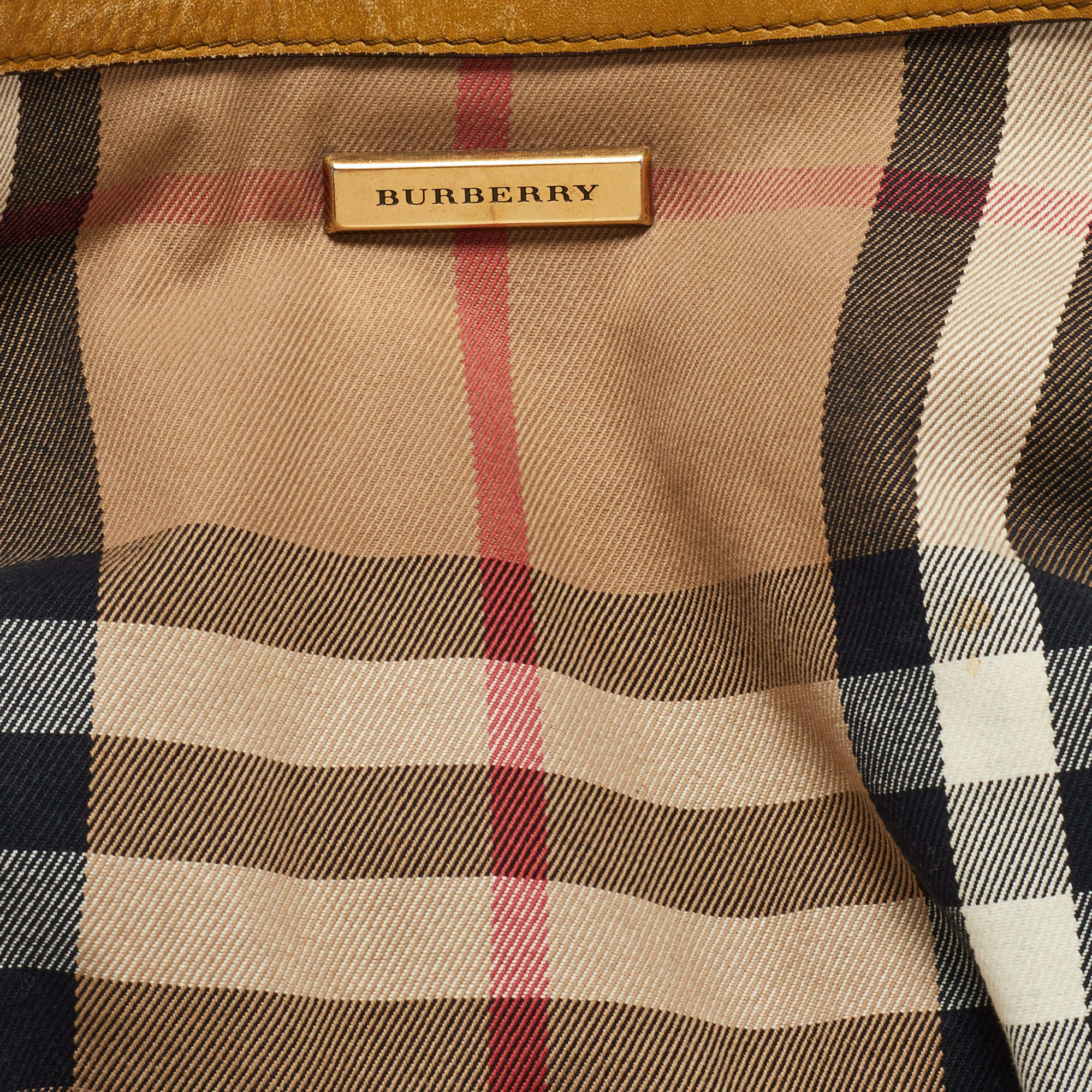 Burberry Beige Houe Check Canvas and Leather Aurelia Diaper Bag at 1stDibs