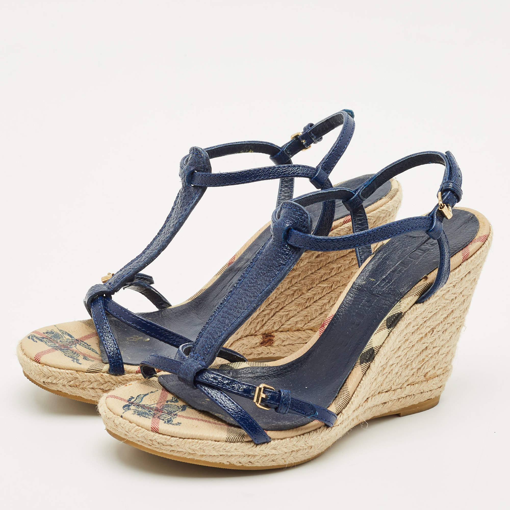 数限定SALE【Burberry】Canvas ANNICE Tartan slingback sandals Burberry Multicolor Check Canvas Annice Tartan Slingback