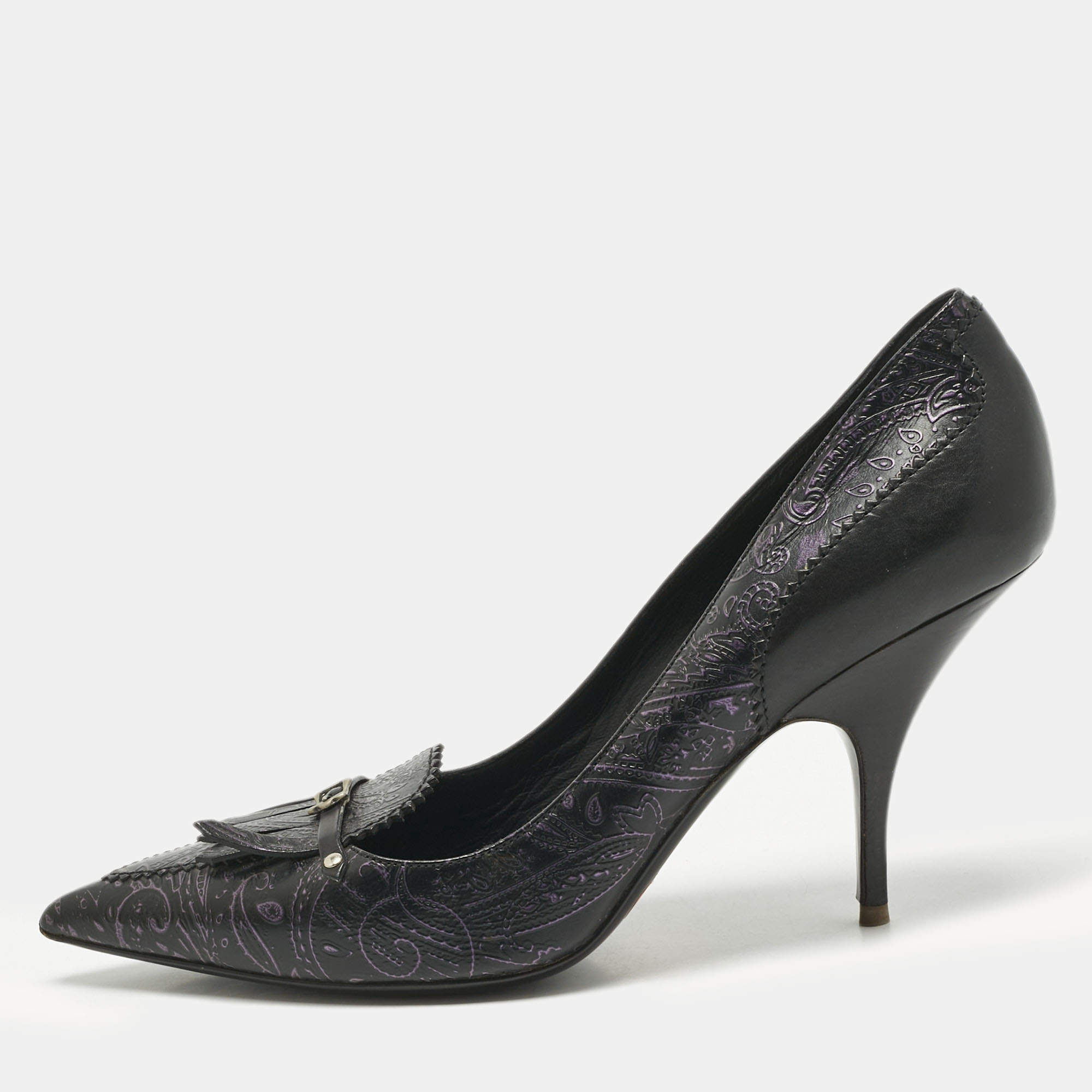 Burberry Multicolor Canvas Annice Tartan Slingback Pumps