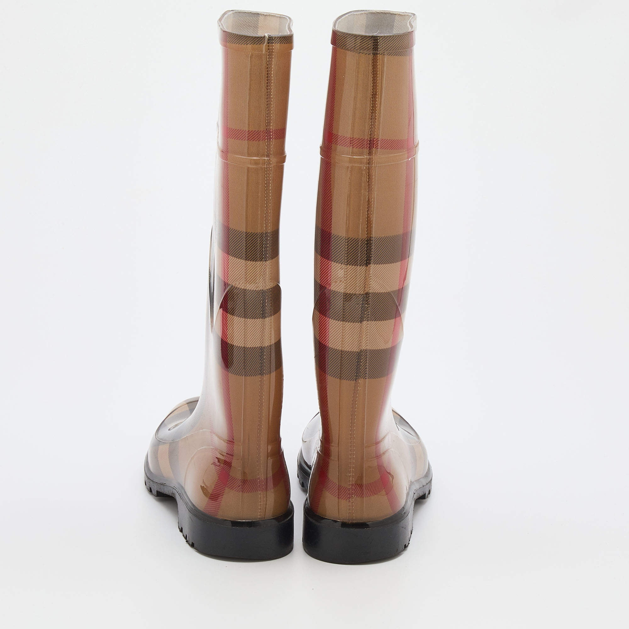 Wellington boots Burberry Beige size 37 EU in Rubber - 21800201