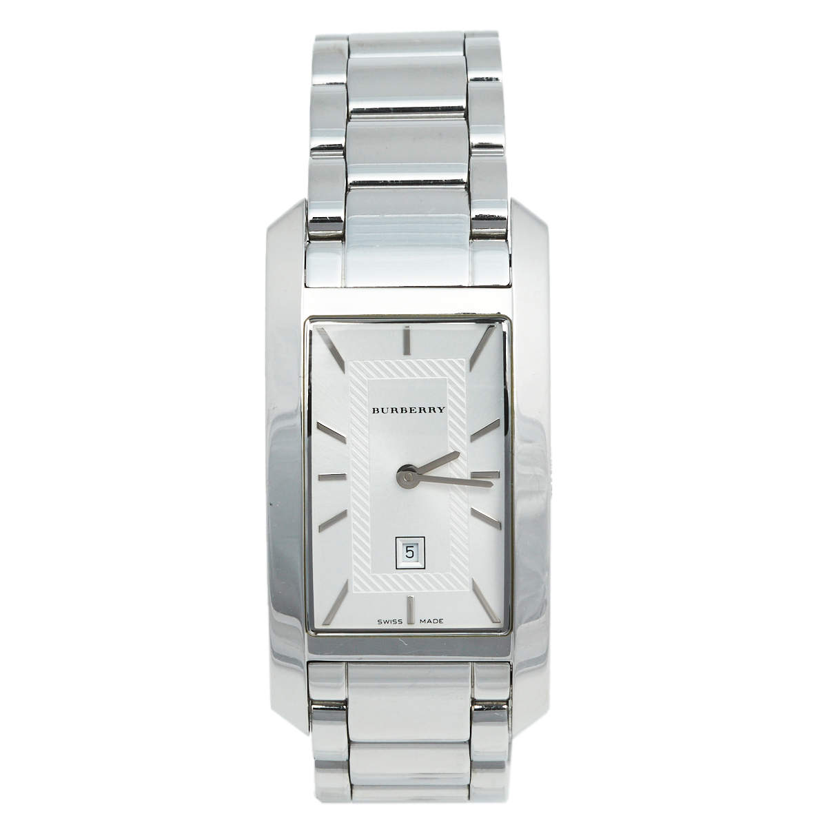 Burberry Silver Stainless Steel BU1056 Women's Wristwatch 25 mm