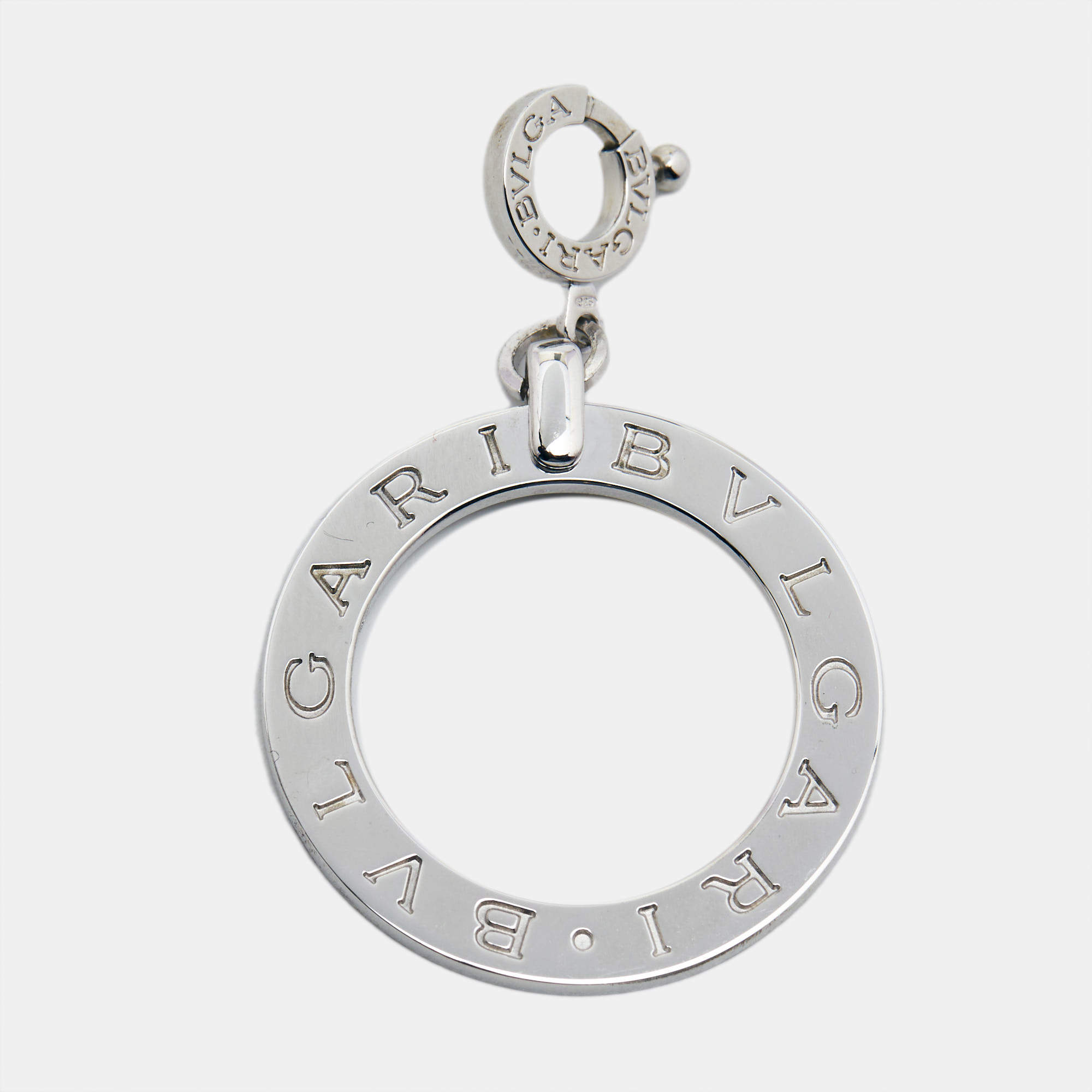 Bvlgari Sterling Silver Ring Charm