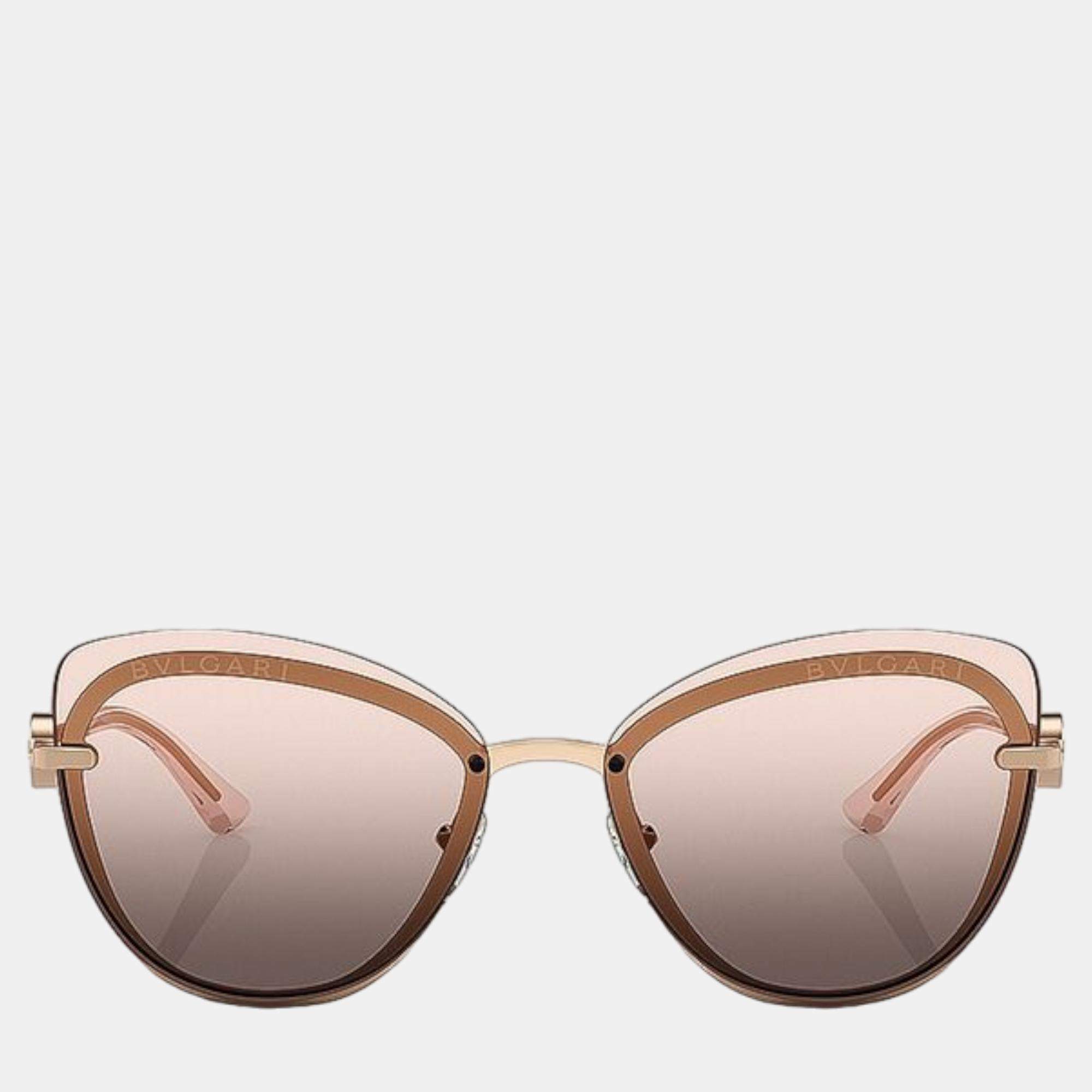 Bvlgari Brown Full Rim Sunglasses