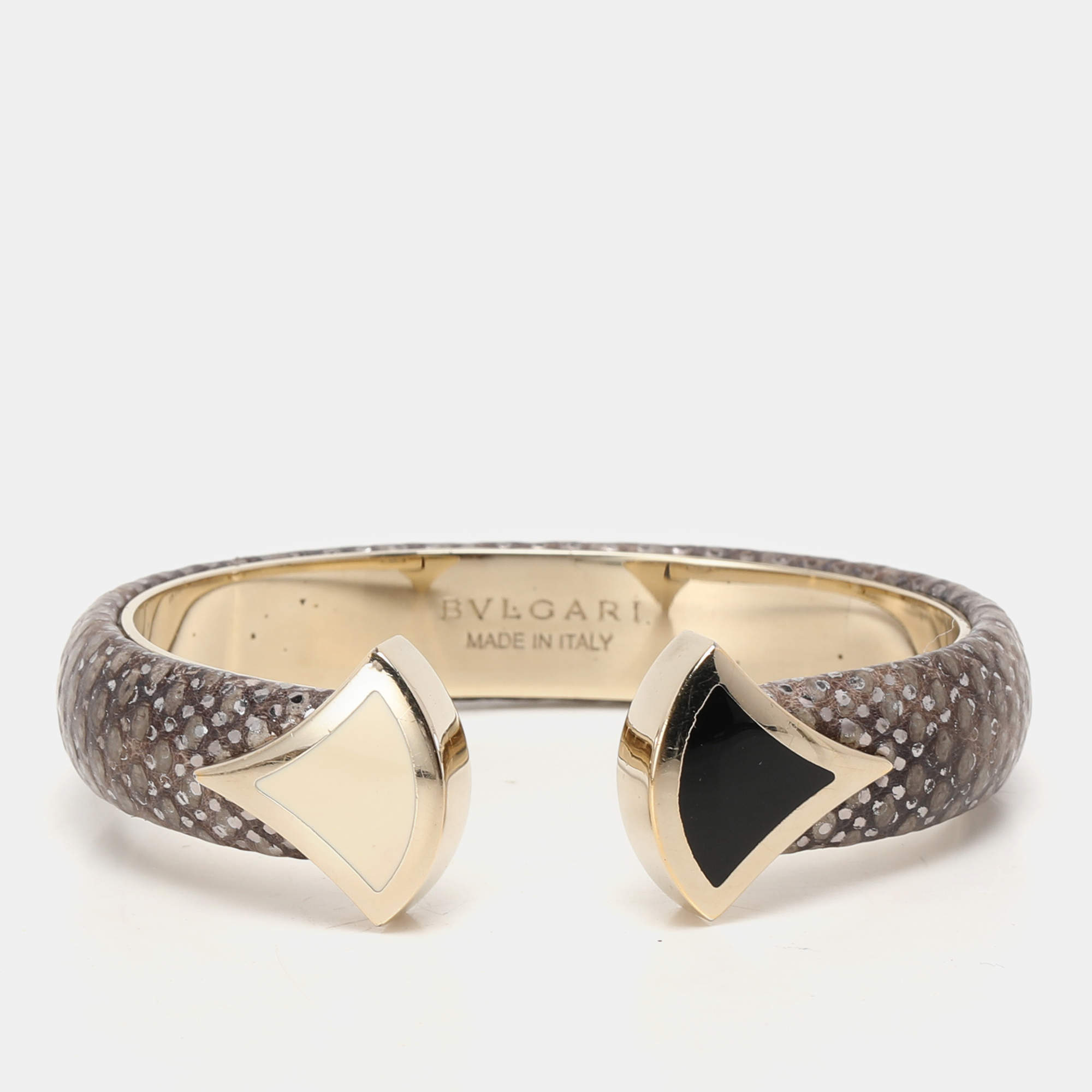 Bvlgari Divas' Dream Multicolor Lizard Leather and Enamel Bracelet