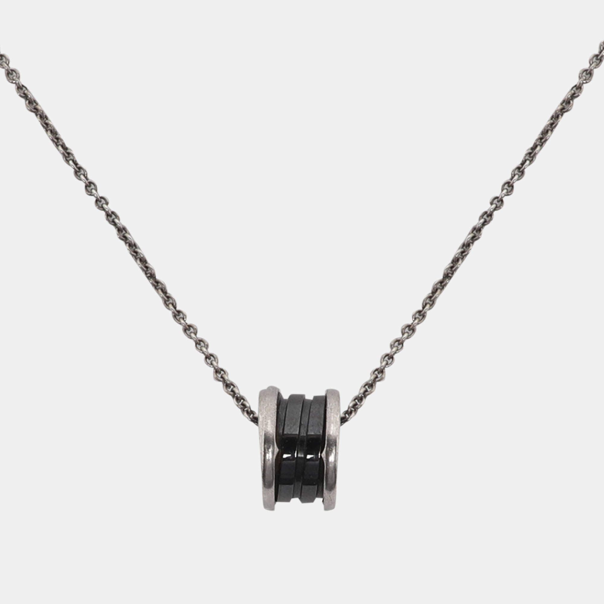 مملوكة مسبقًا Bvlgari B. Zero1 Save the Children Ceramic Sterling Silver Pendant Necklace