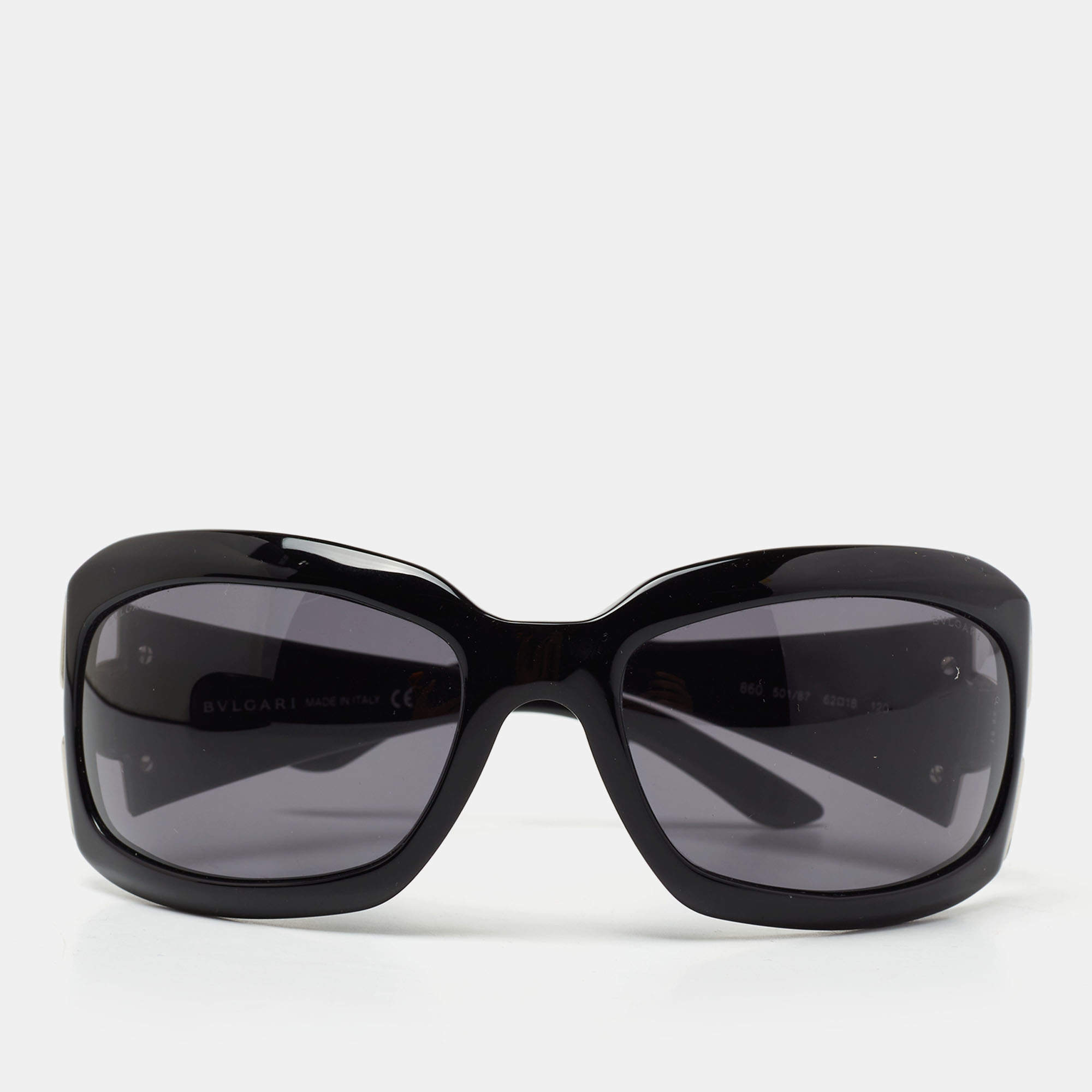 Bvlgari Black 860 Gradient Square Sunglasses