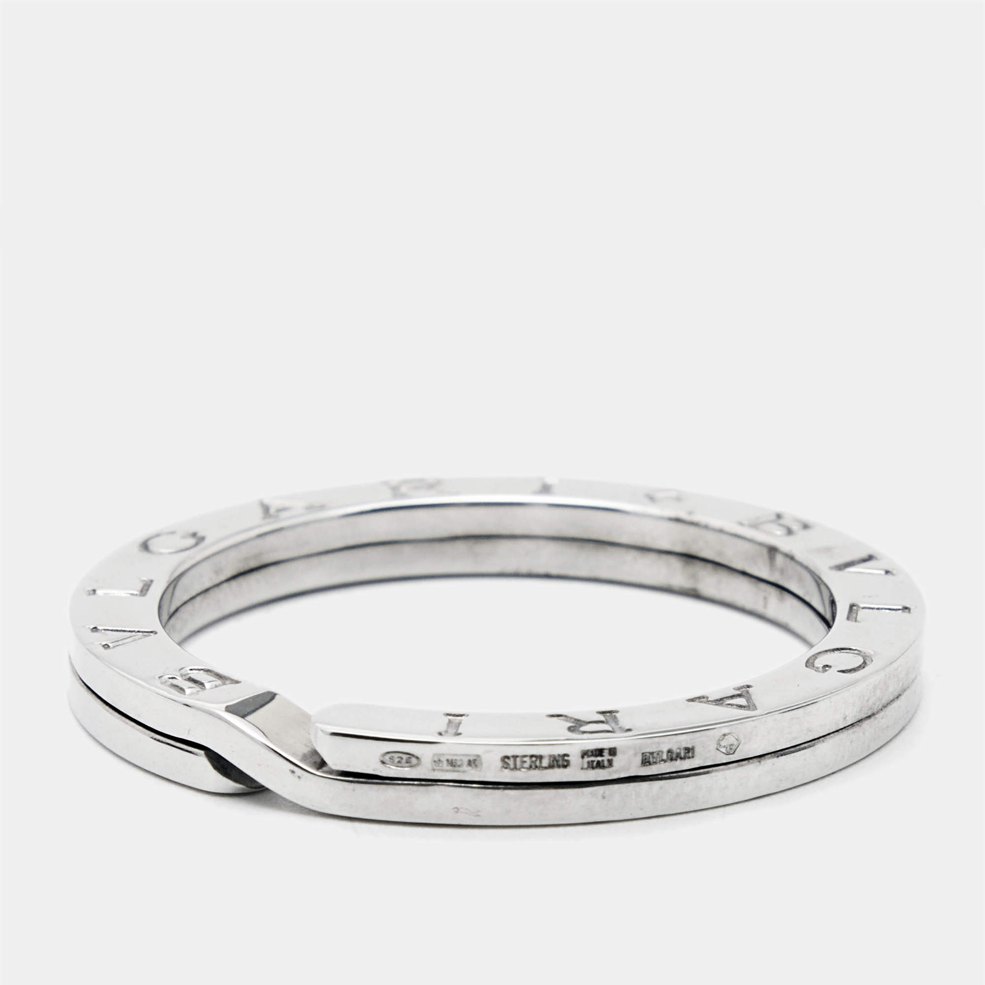 Pre Owned Bvlgari Bvlgari Sterling Silver Key Ring