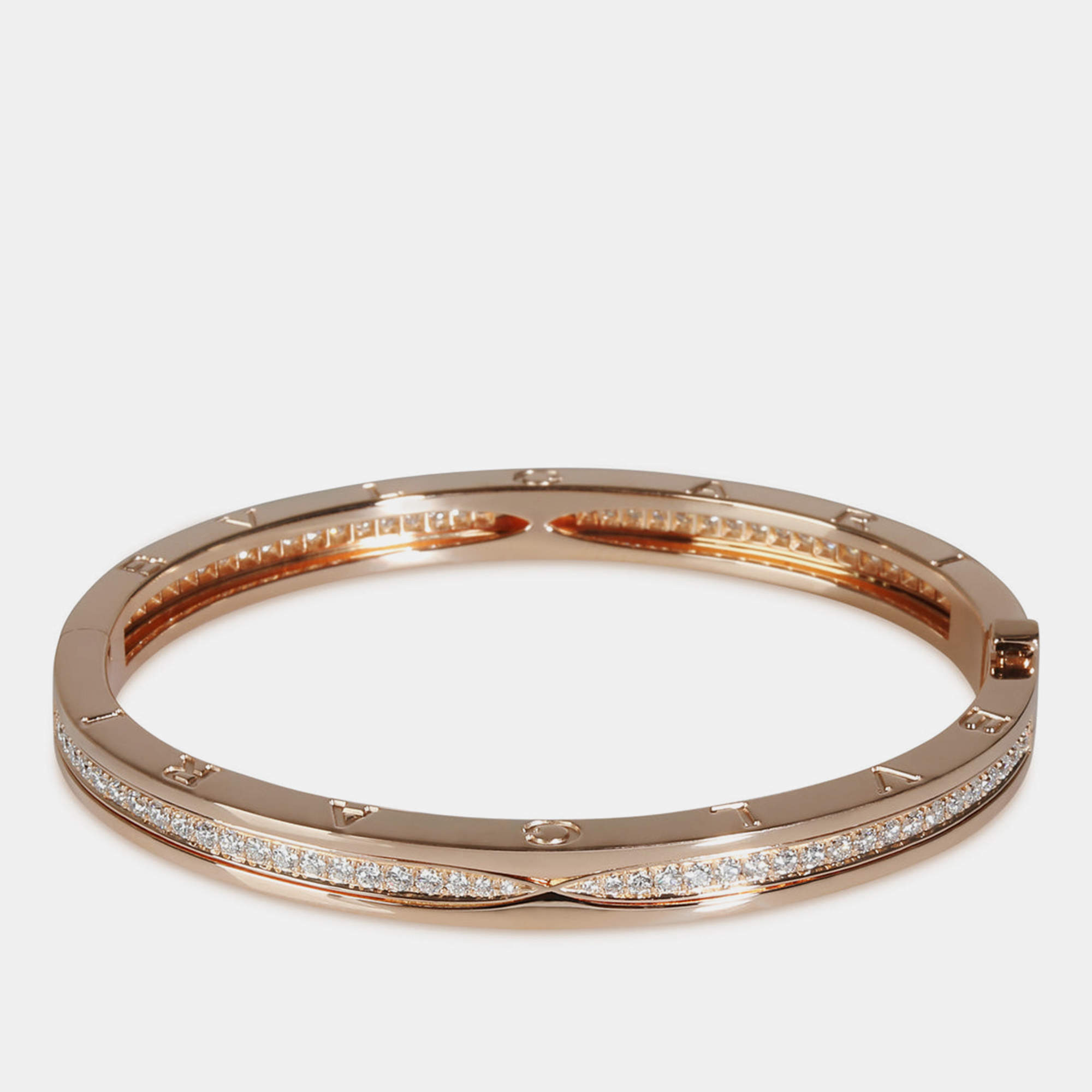 Bvlgari 18k Rose Gold B.zero1 Bracelet in 1.27 CTW