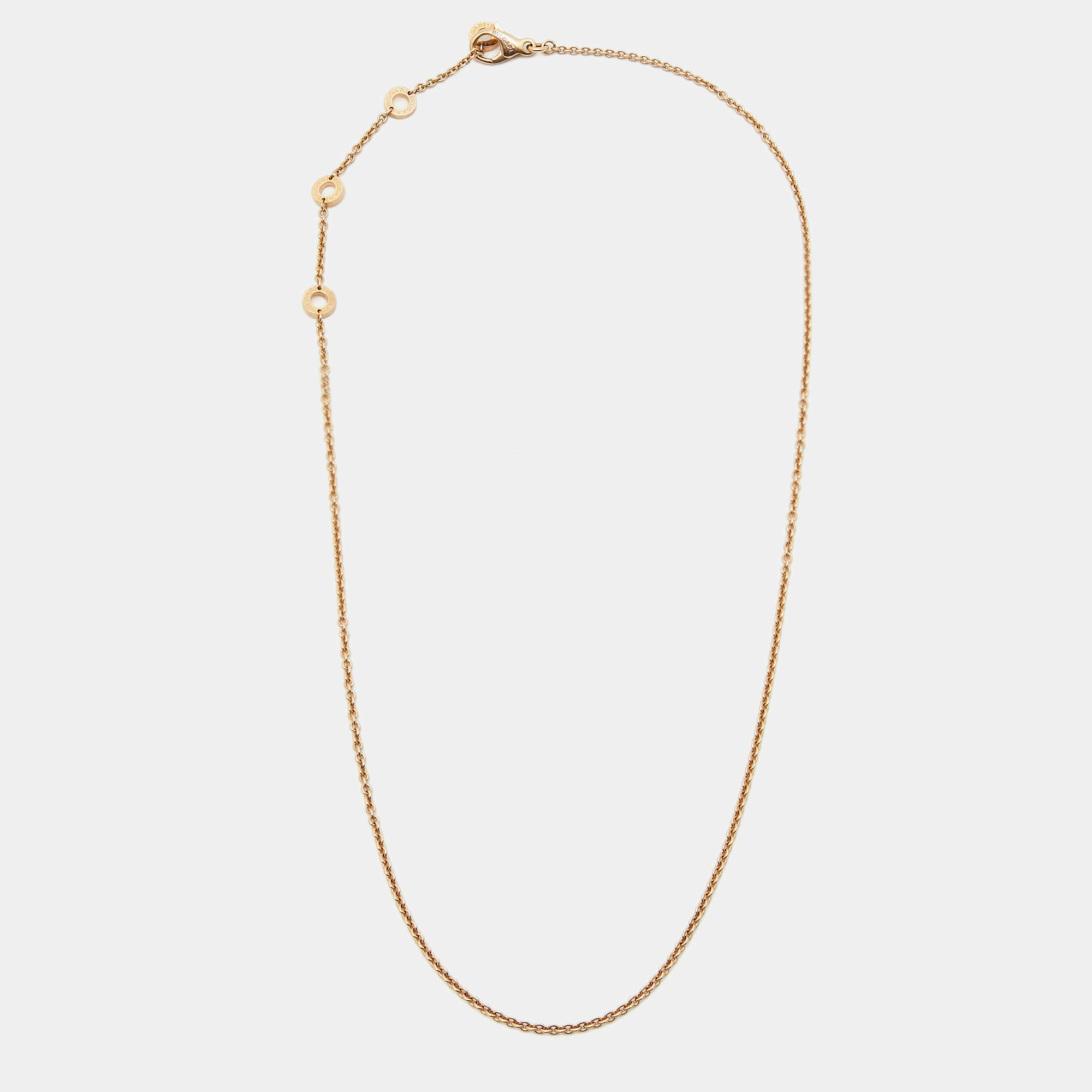 Bvlgari 18k Rose Gold Chain
