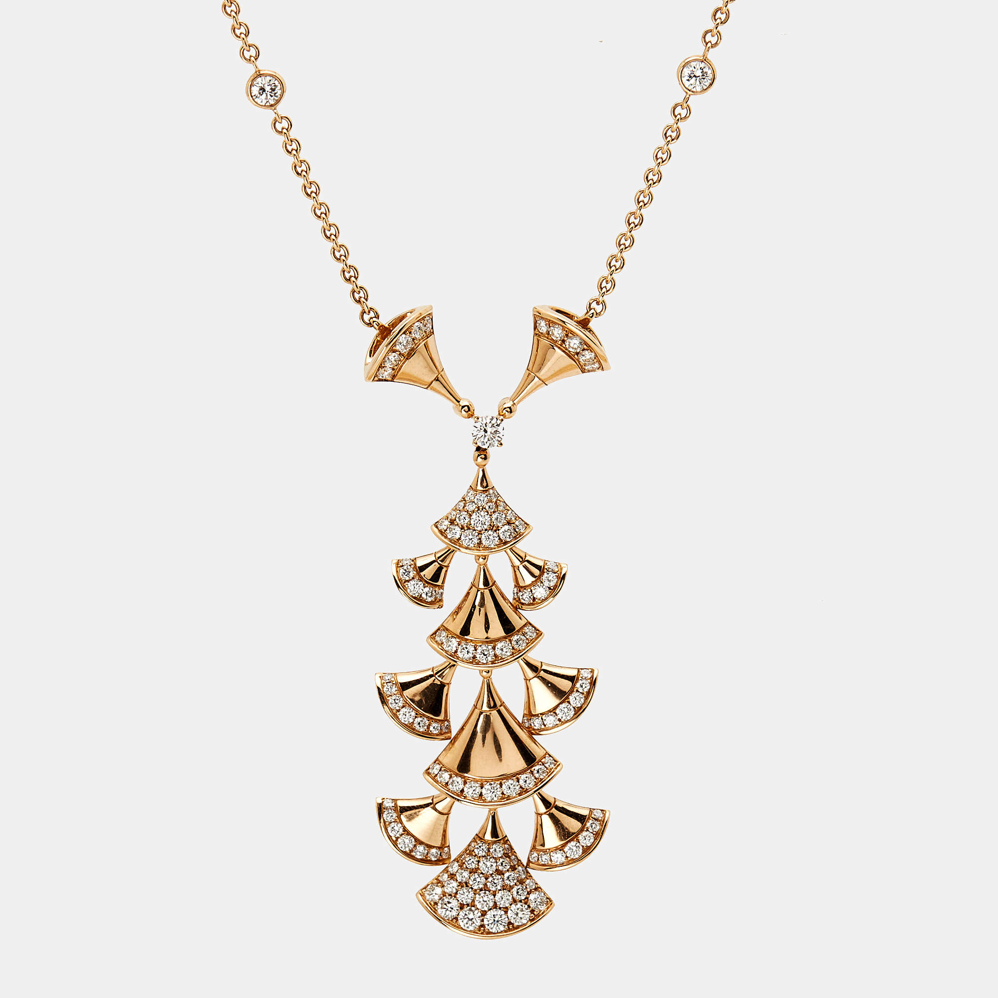 Bvlgari Divas' Dream Diamonds 18k Rose Gold Necklace