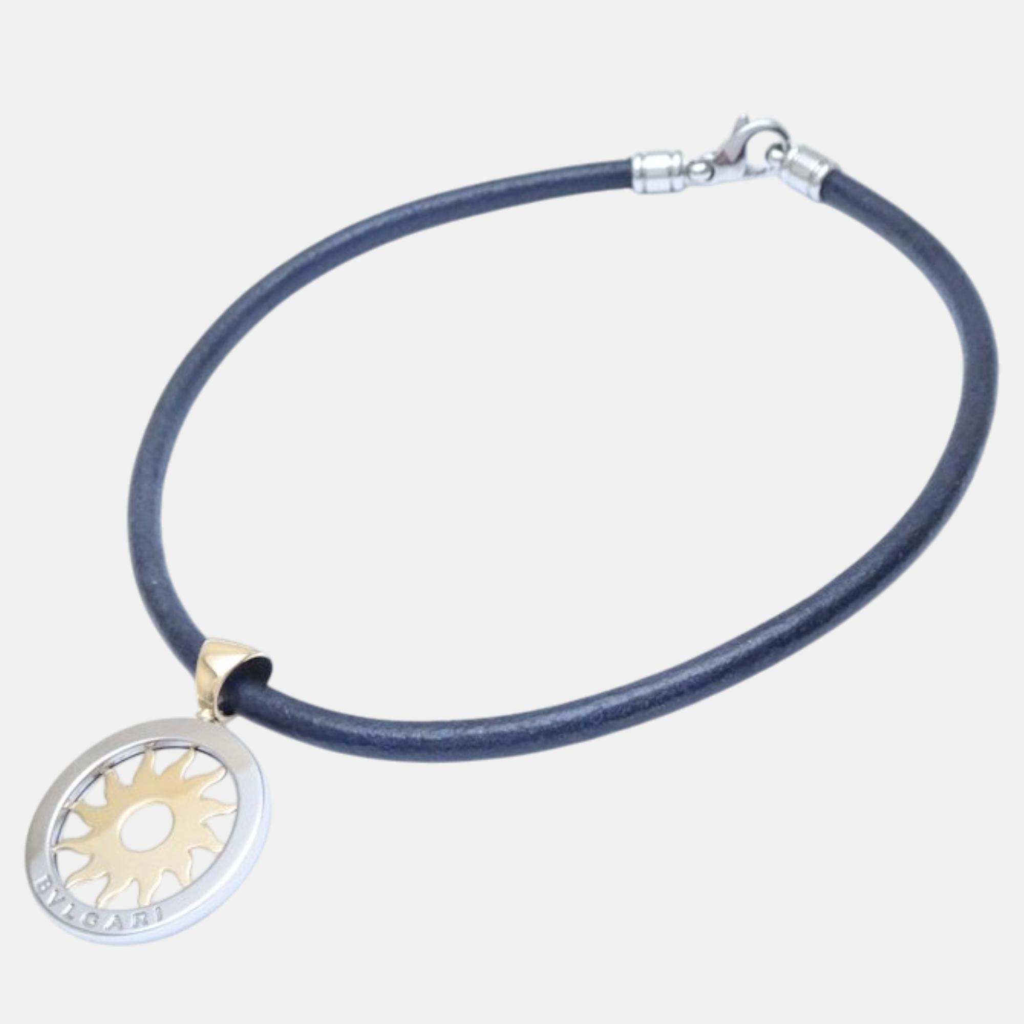 Bvlgari 18K Yellow Gold Tondo Sun Choker Necklace