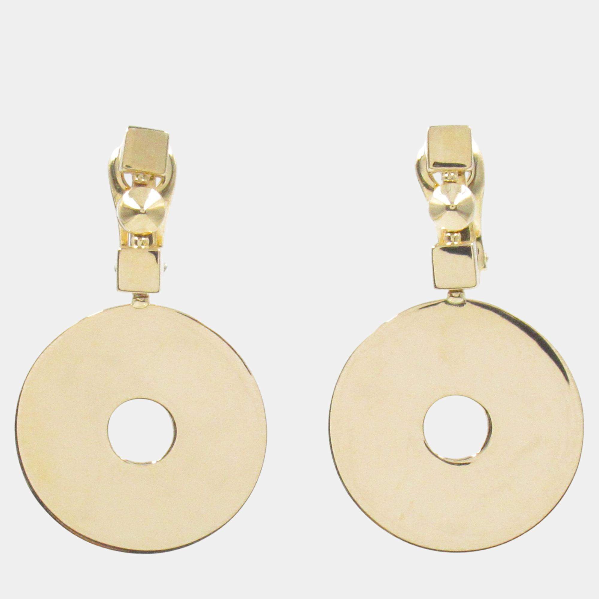 Bvlgari Lucia Earrings 18k Yellow Gold Gold Metal