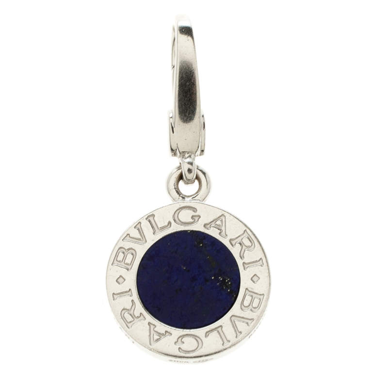 White gold deals lapis pendant