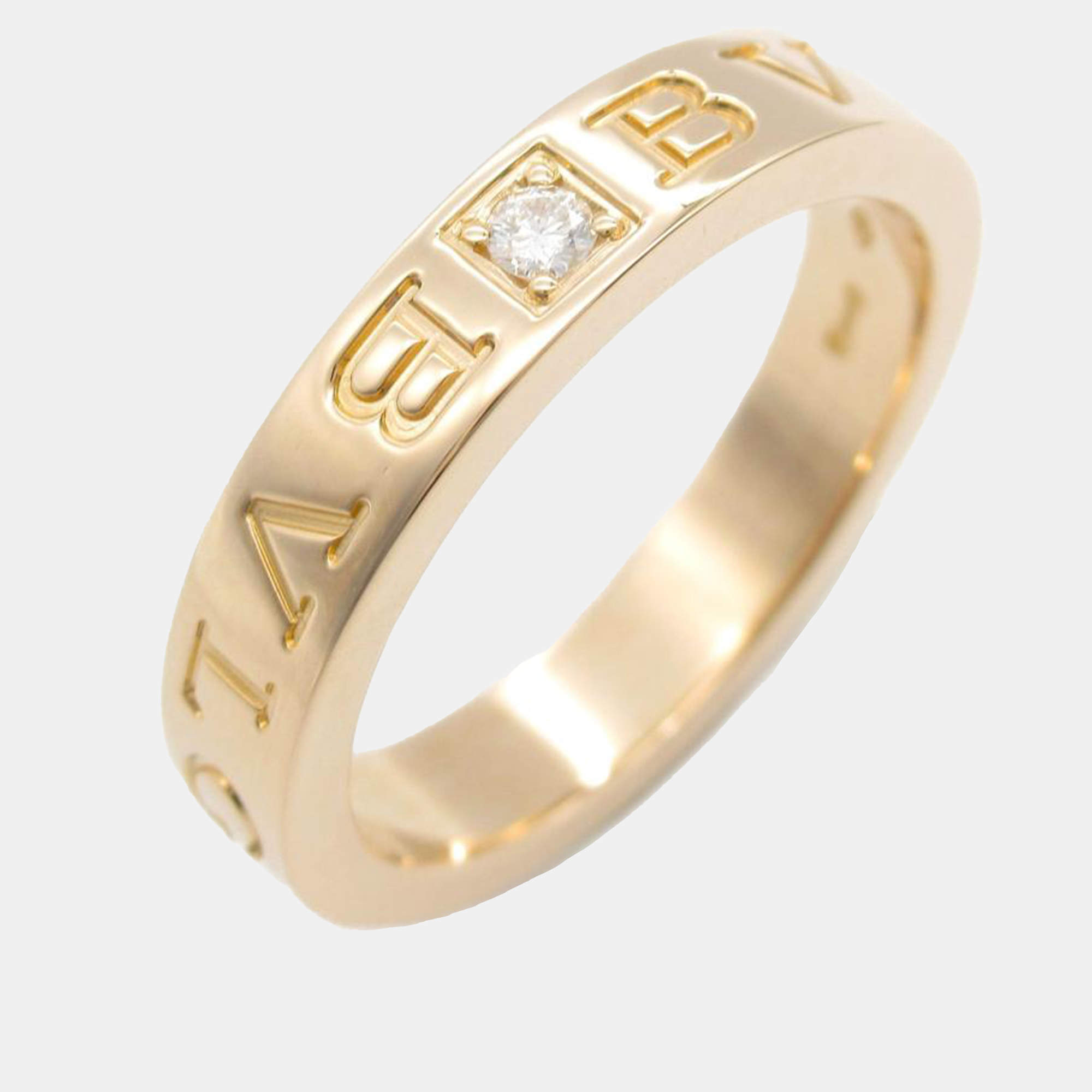 Bvlgari 18K Rose Gold, Diamond Bvlgari Bvlgari Ring EU 54