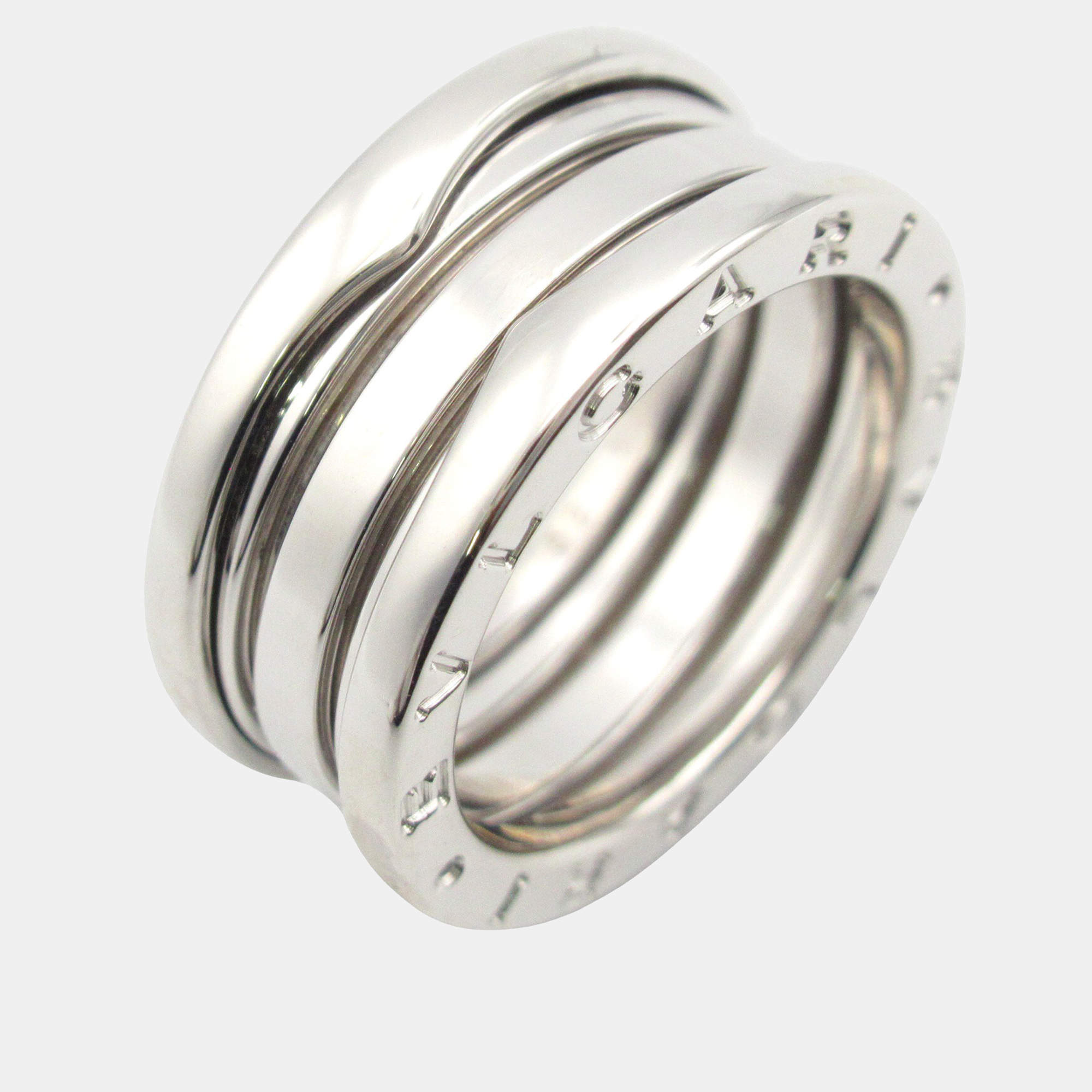 Bvlgari 18K White Gold B-Zero1 Ring EU 52
