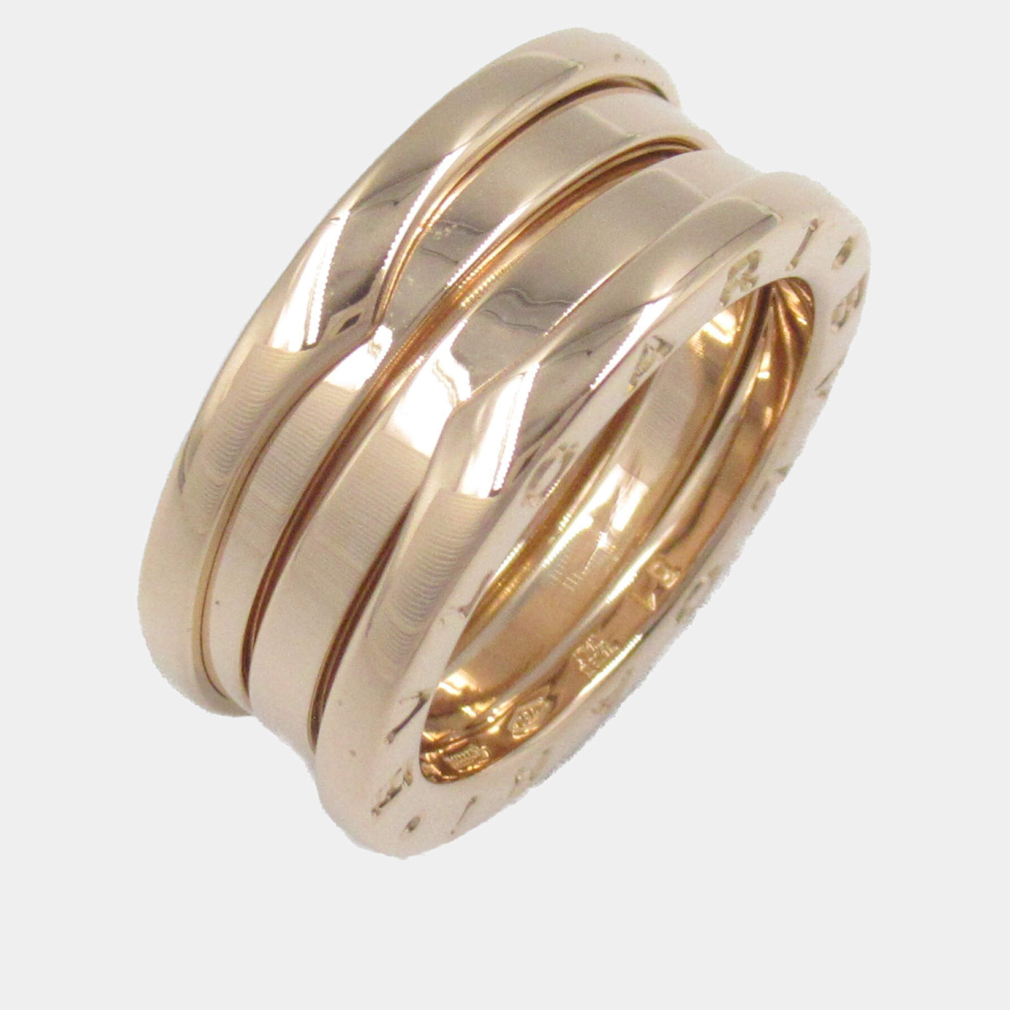 Bvlgari B.Zero1 18K Rose Gold Band Ring EU 51