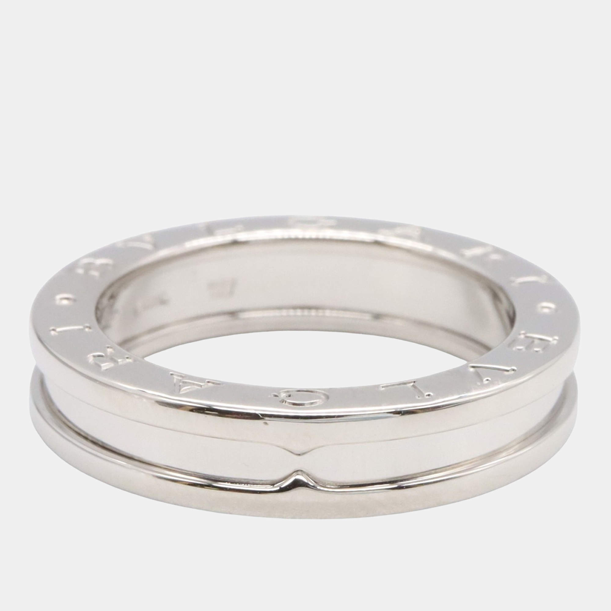 مملوكة مسبقًا خاتم بلغاري بي.زيرو1 ذهب أبيض عيار 18 مقاس 53