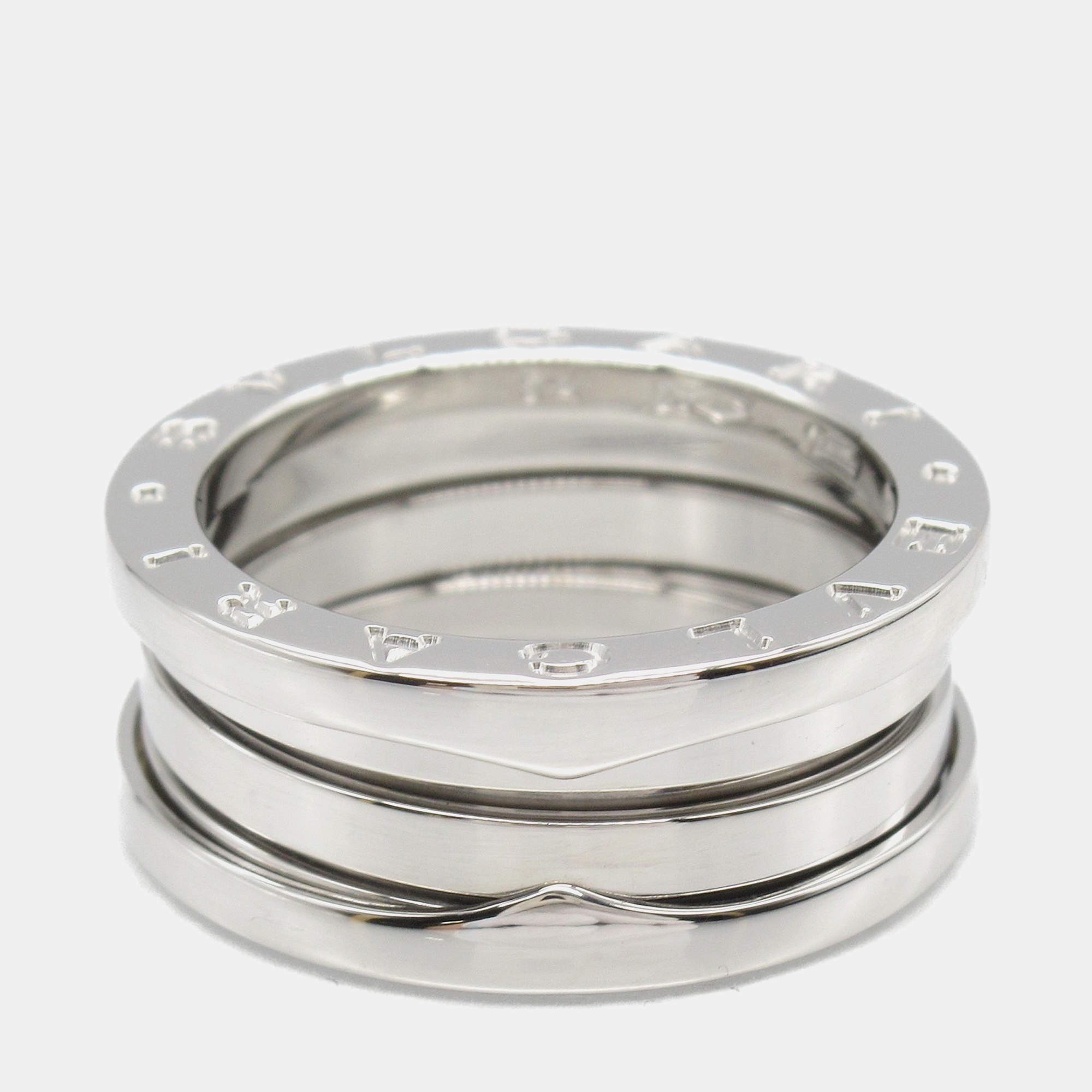 Pre Owned Bvlgari B.Zero118K White Gold  Ring EU 54