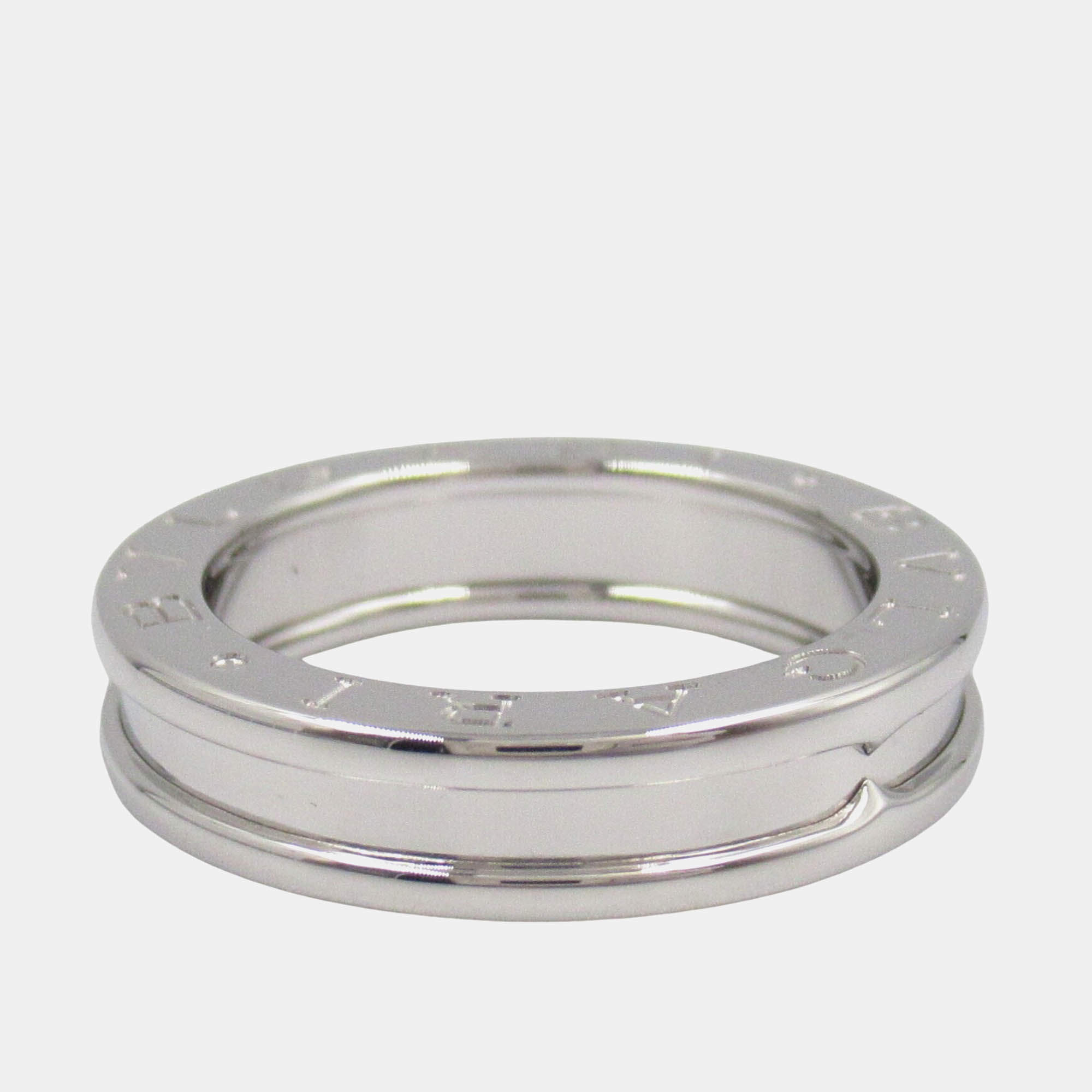 Pre Owned Bvlgari B.Zero1 1-Band 18K White Gold Ring EU 50