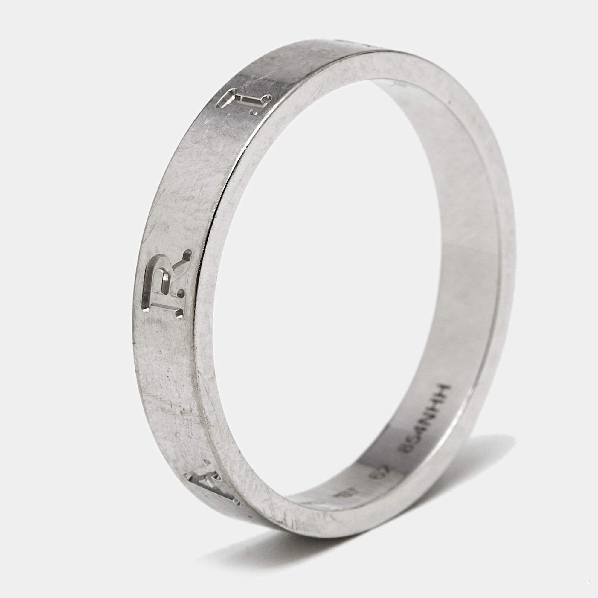 Pre Owned Bvlgari BZero1 18k White Gold Ring Size 62