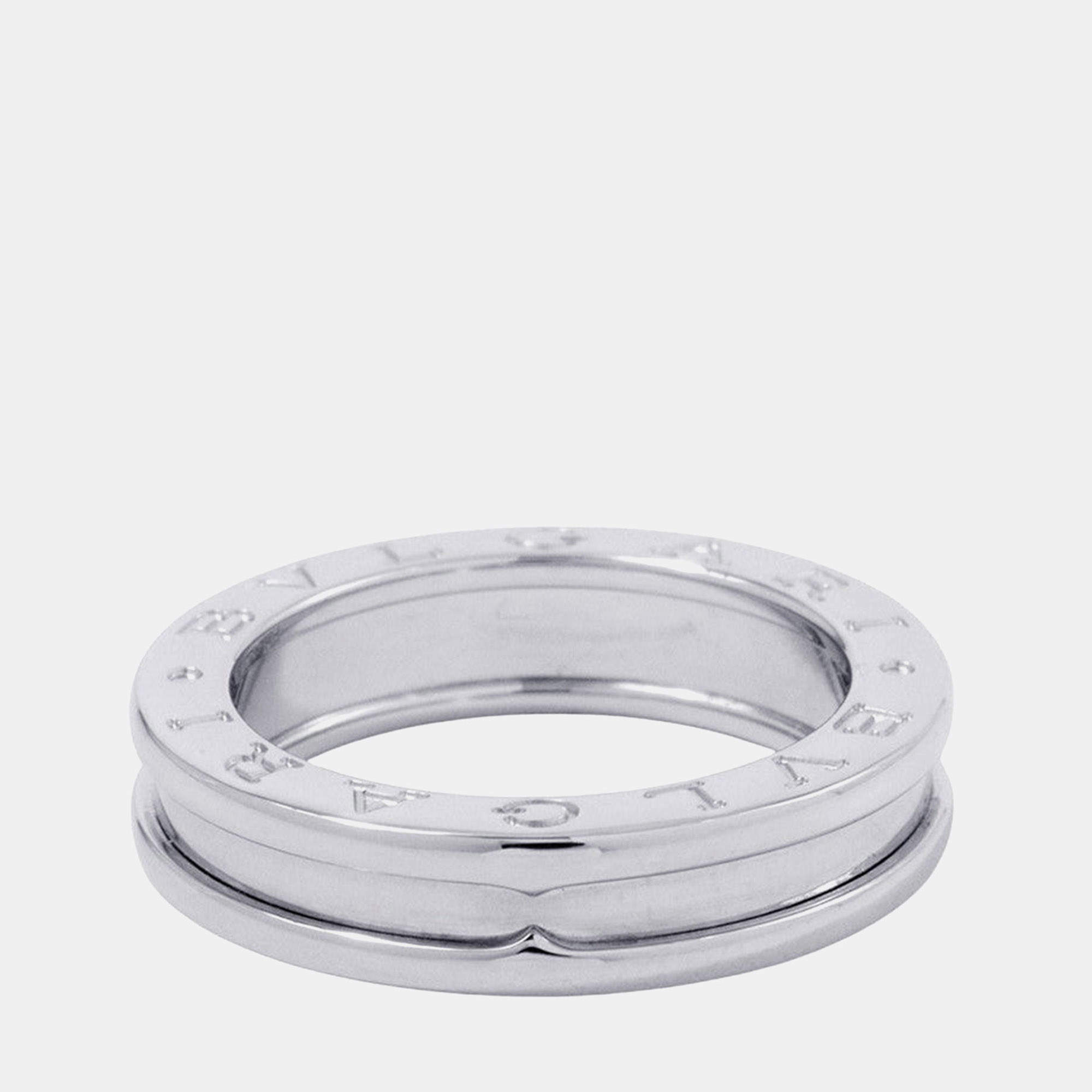 مملوكة مسبقًا خاتم بلغاري بي.زيرو1 حلقة واحدة ذهب أبيض عيار 18  مقاس 51