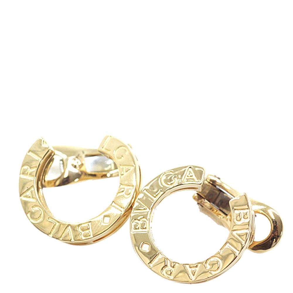 Bvlgari B Zero1 18k Yellow Gold Hoop Clip On Earrings Bvlgari Tlc