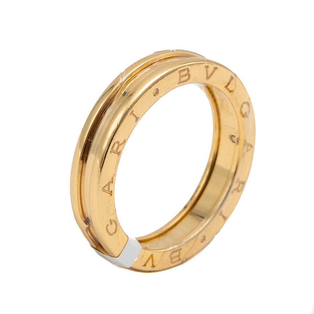 Bvlgari Yellow Gold B.Zero1 Ring Size 