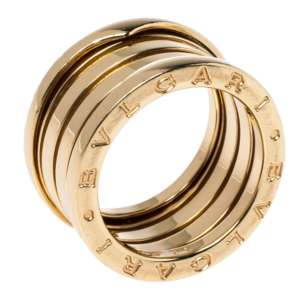 Bvlgari B.Zero1 18K Yellow Gold 3-Band Ring Size 52 Bvlgari | TLC