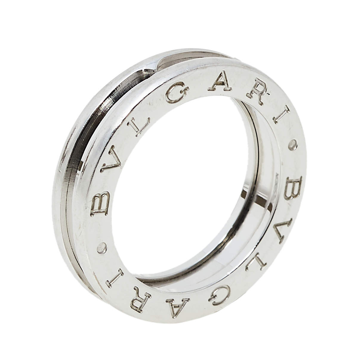 Bvlgari B.zero1 18K White Gold One-Band Ring Size EU 51