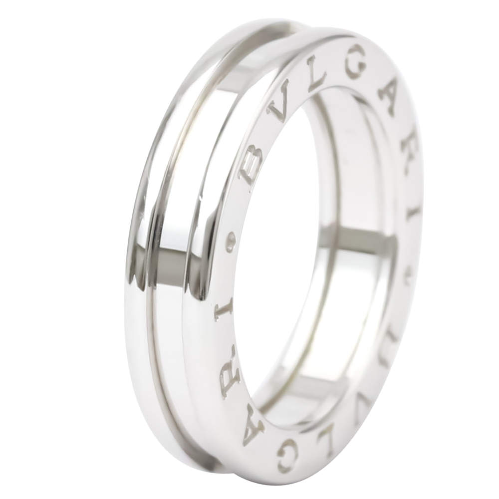 Bvlgari B.Zero1 1-Band White Gold Ring Size EU 51