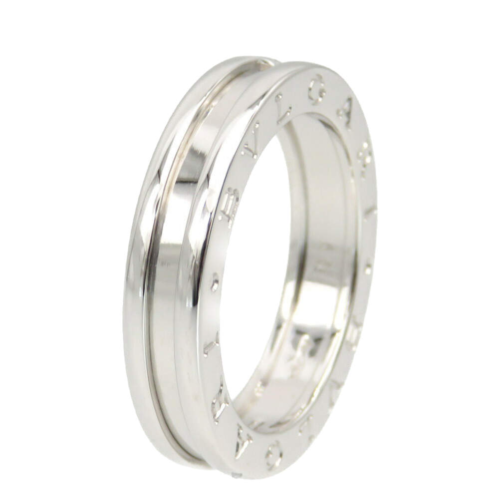 Pre Owned Bvlgari B.Zero1 1-Band 18K White Gold Ring EU 55