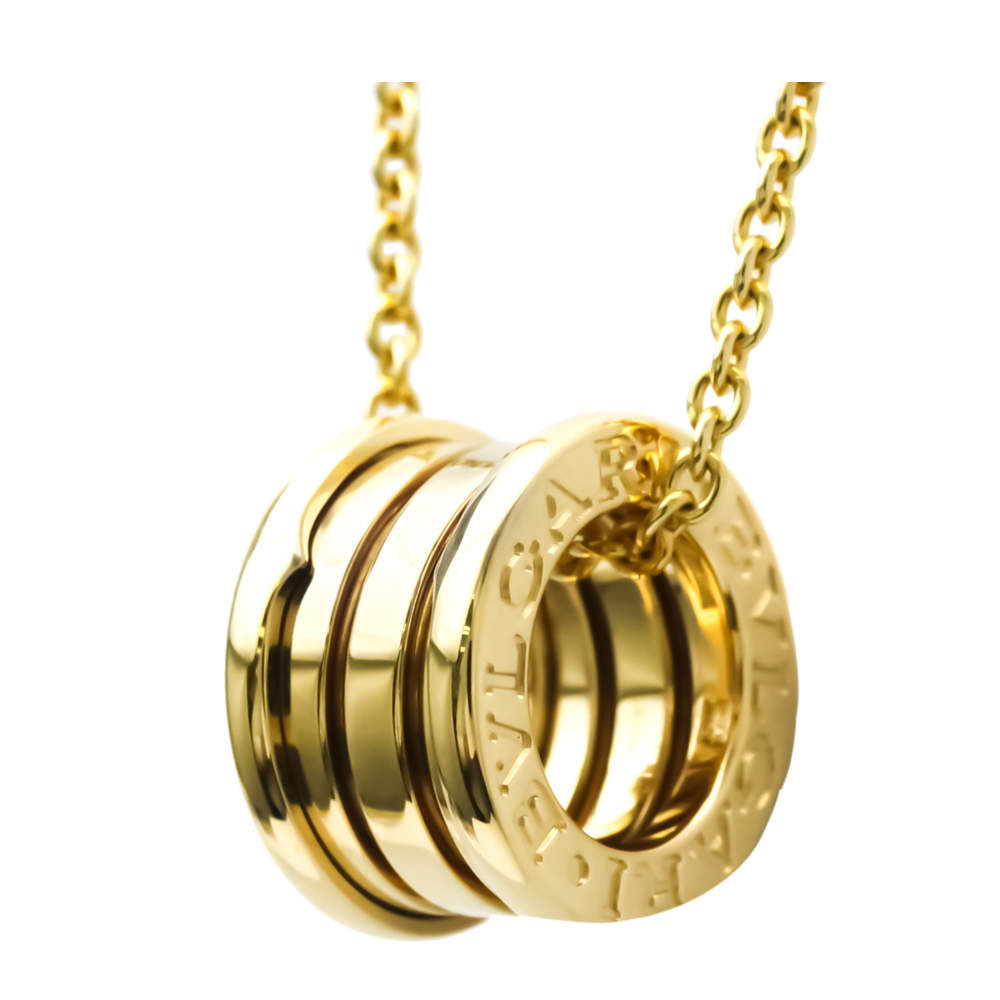 Pre Owned Bvlgari B-zero1 18K Yellow Gold Necklace 