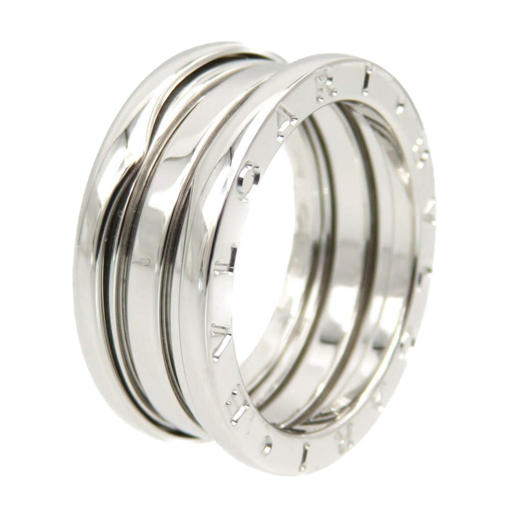 Pre Owned Bvlgari B.Zero1 3-Band 18K White Gold Ring EU 53