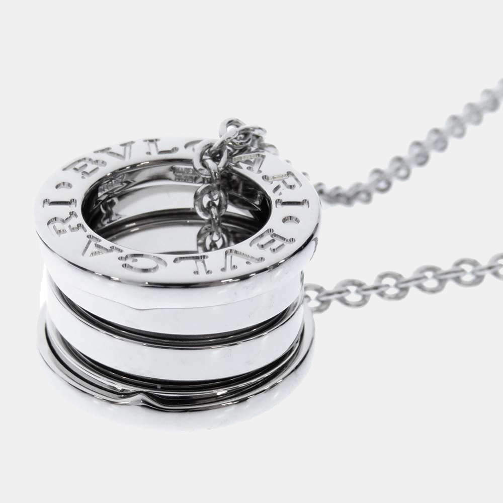 Pre Owned Bvlgari B.Zero1 18K White Gold Necklace
