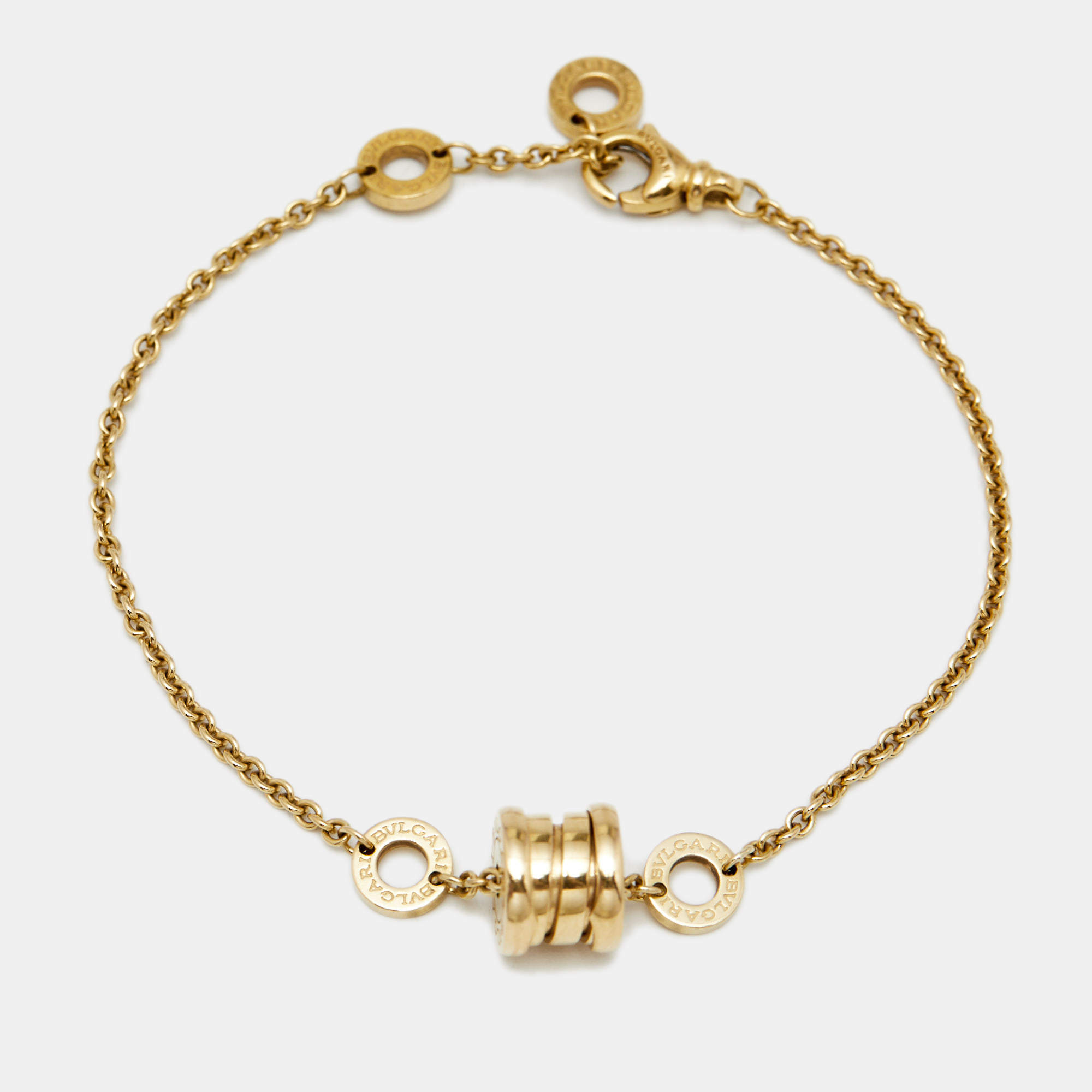 Pre Owned Bvlgari B.Zero1 18K Yellow Gold Soft Bracelet